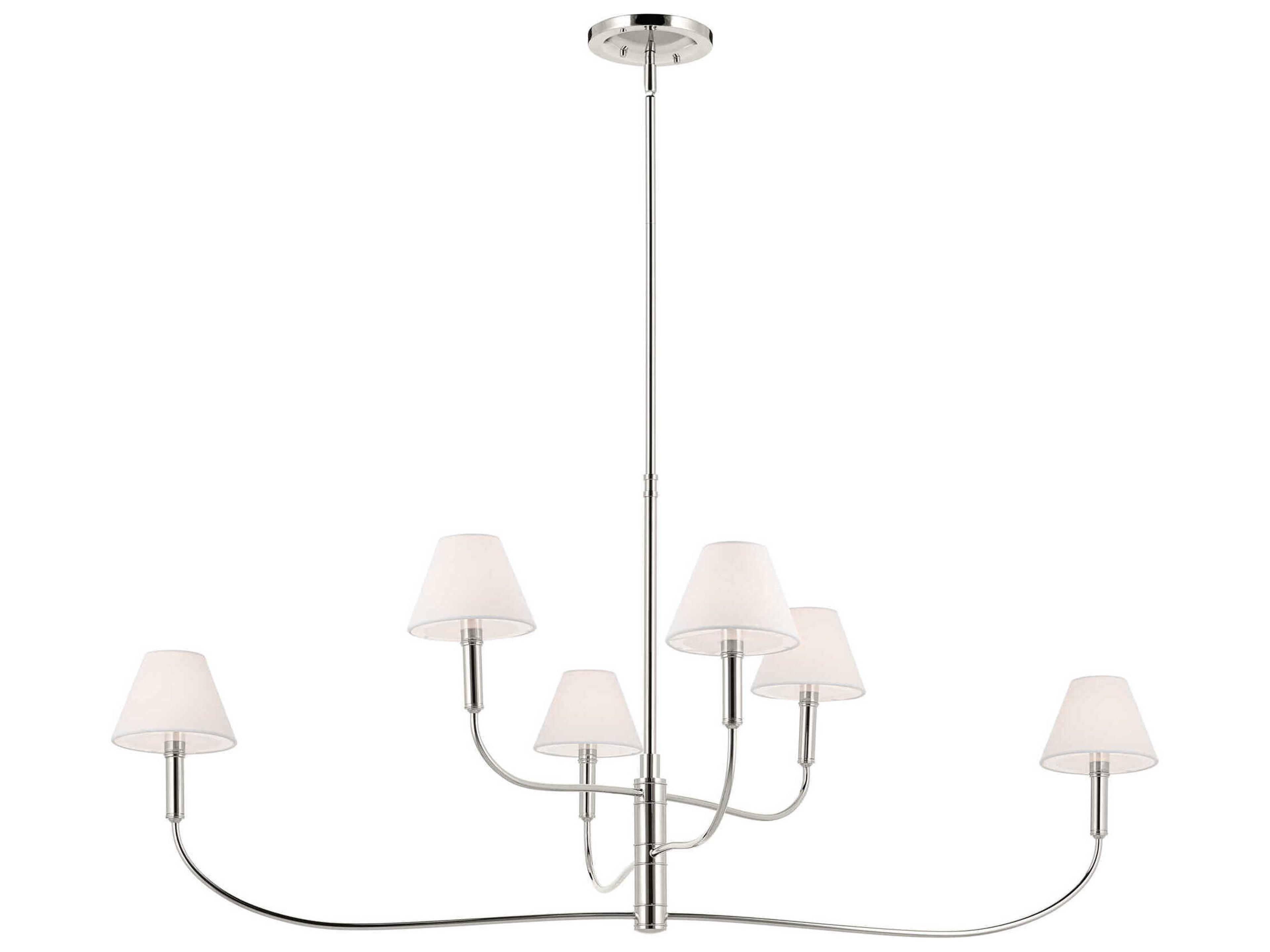Kichler Eadie 6-Light Polished Nickel Tiered Island Pendant
