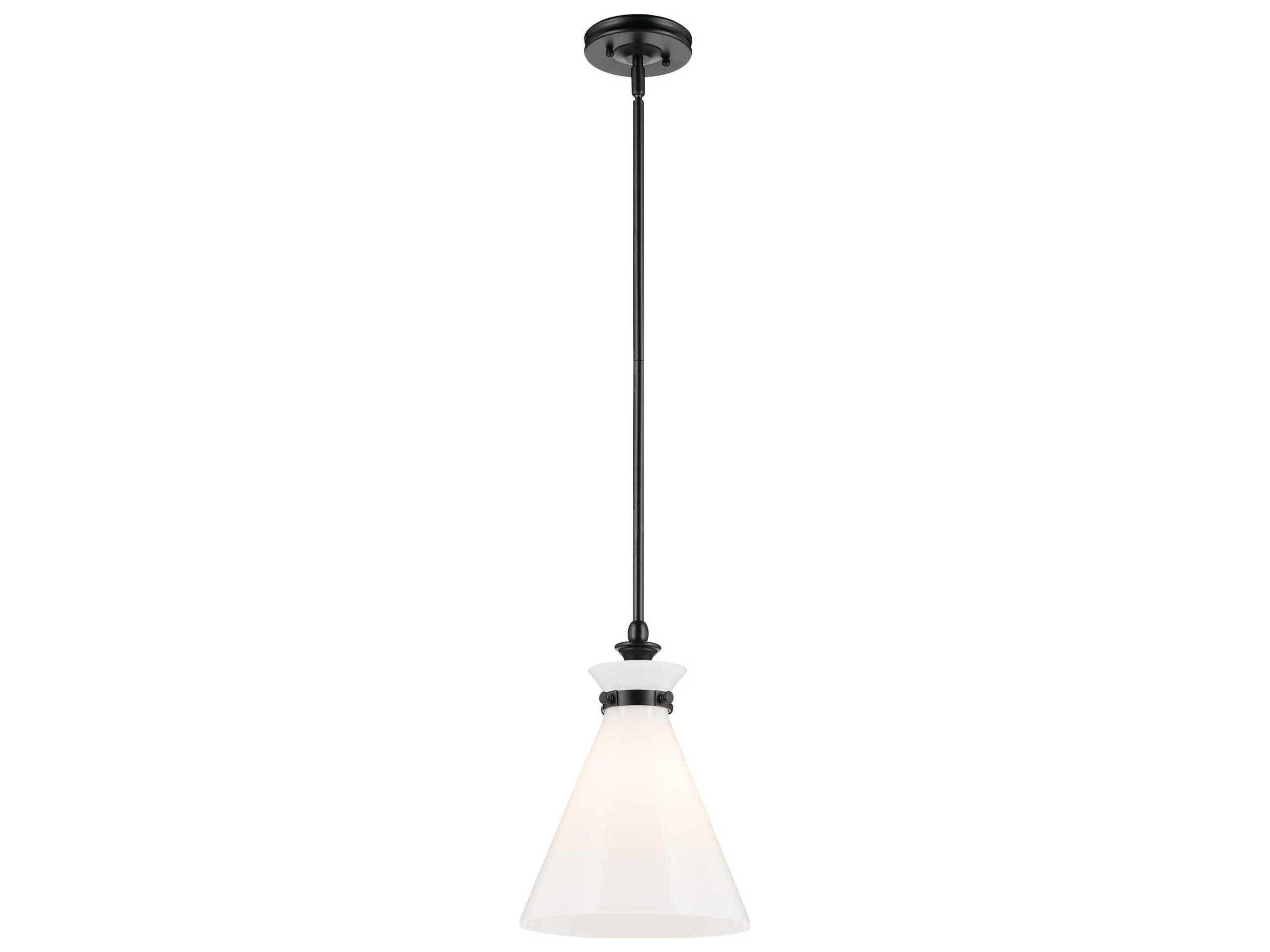Kichler Laria 1-Light Black Mini Pendant