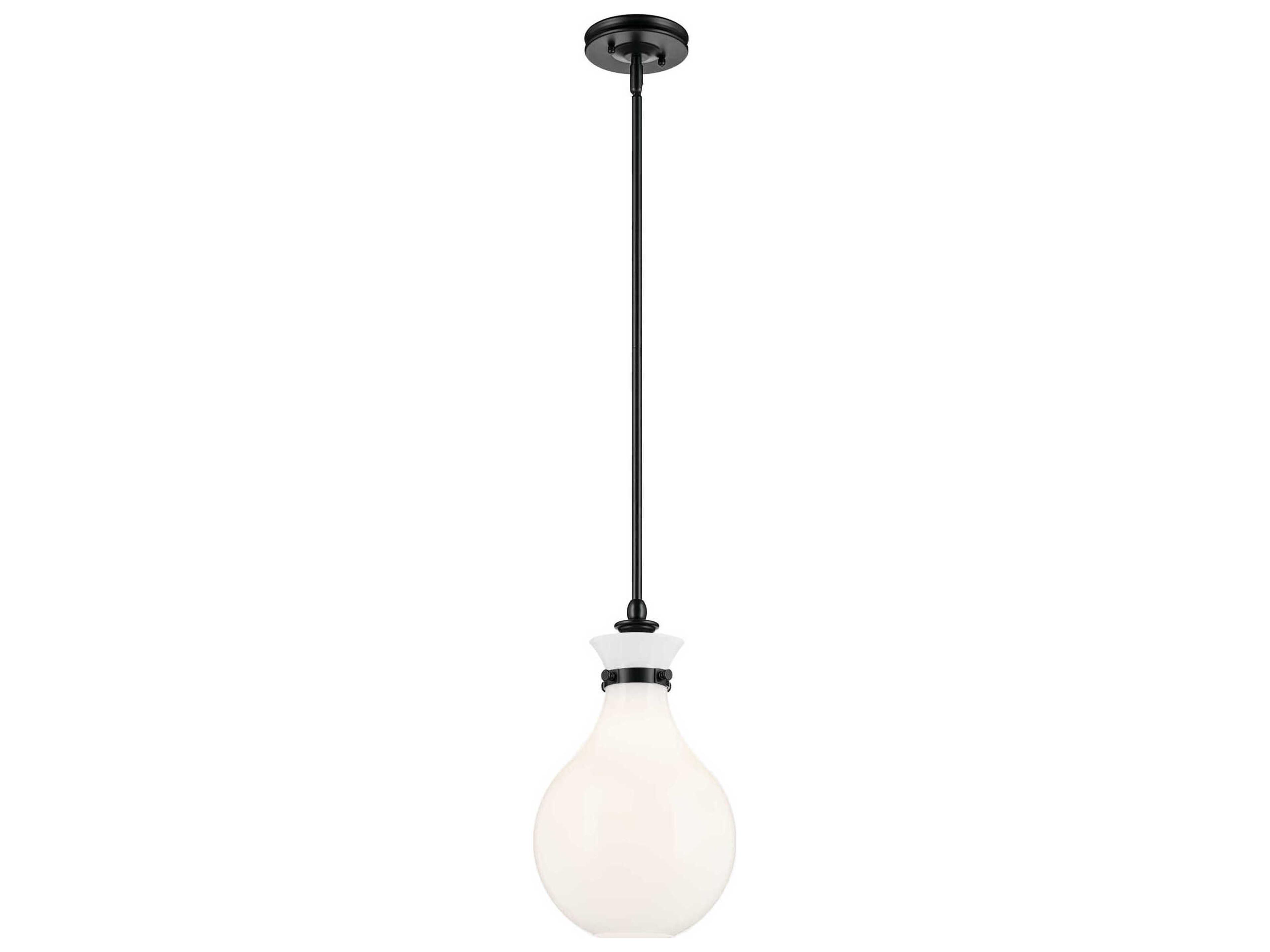 Kichler Laria 1-Light Black Mini Pendant