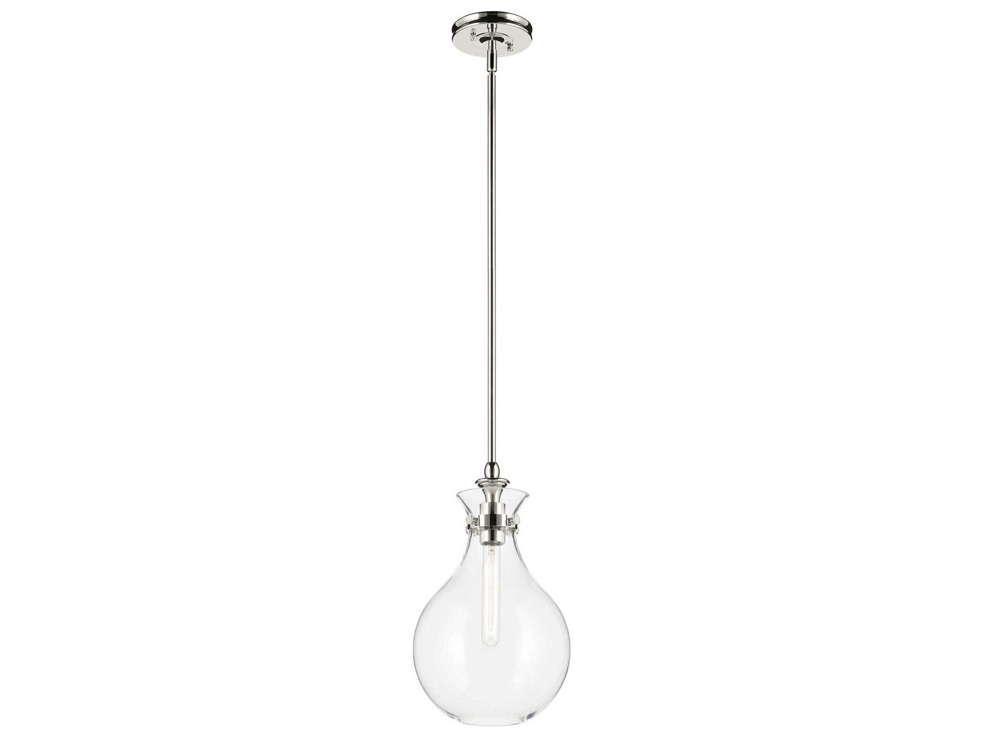 Kichler Laria 1-Light Polished Nickel Mini Pendant