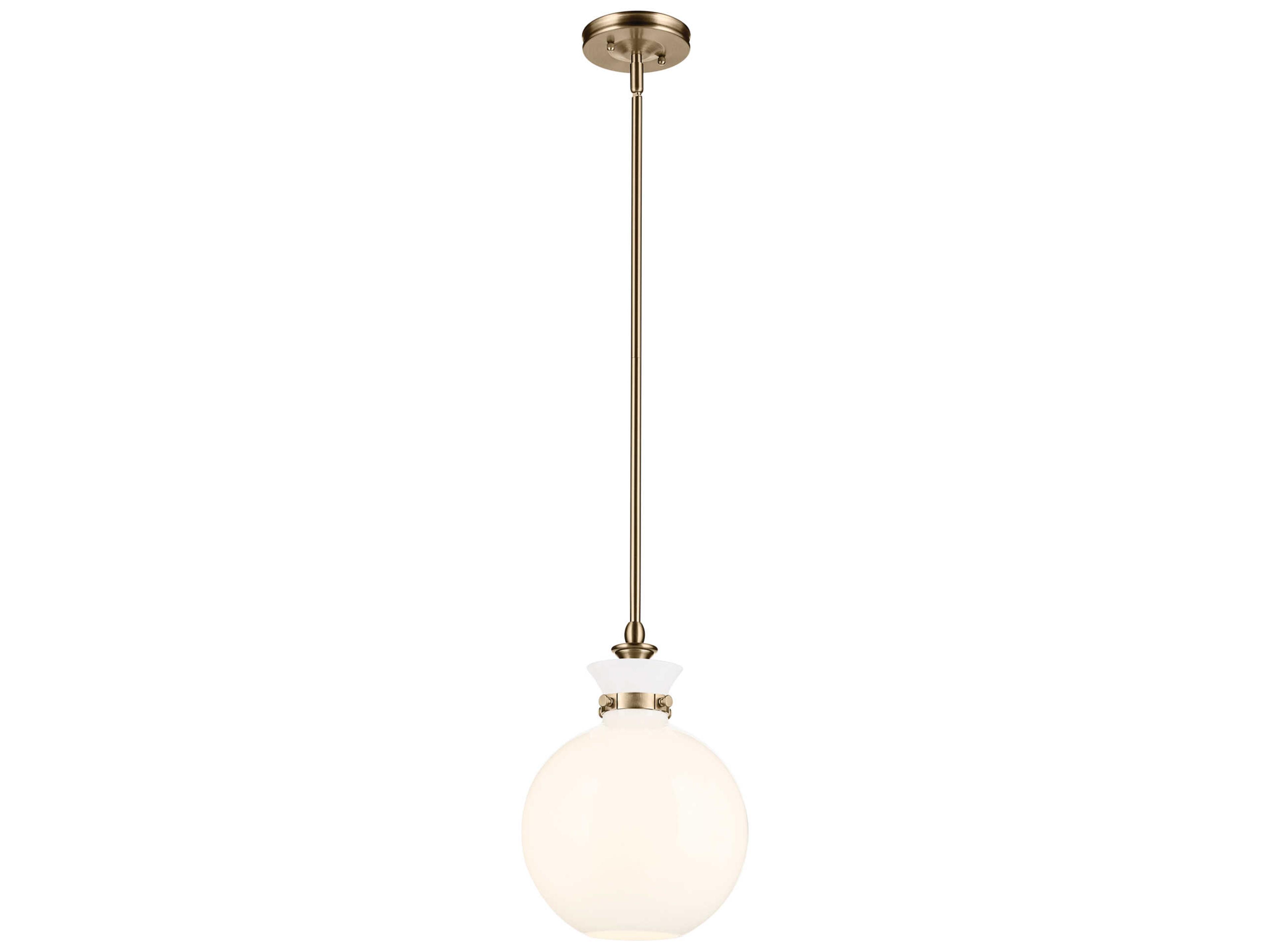 Kichler Laria 1-Light Champagne Bronze Globe Mini Pendant