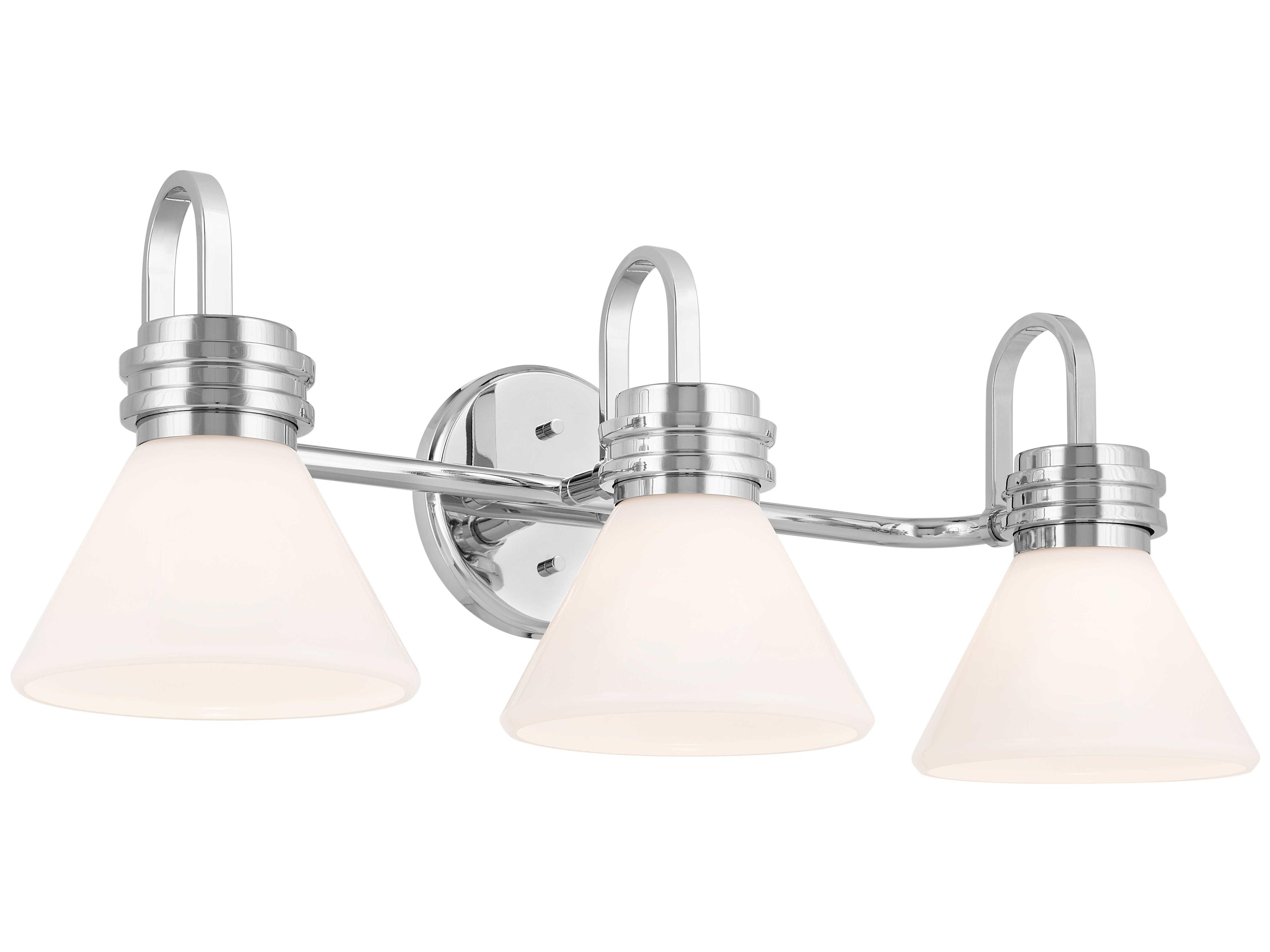 Kichler Farum 3-Light Chrome Glass Vanity Light