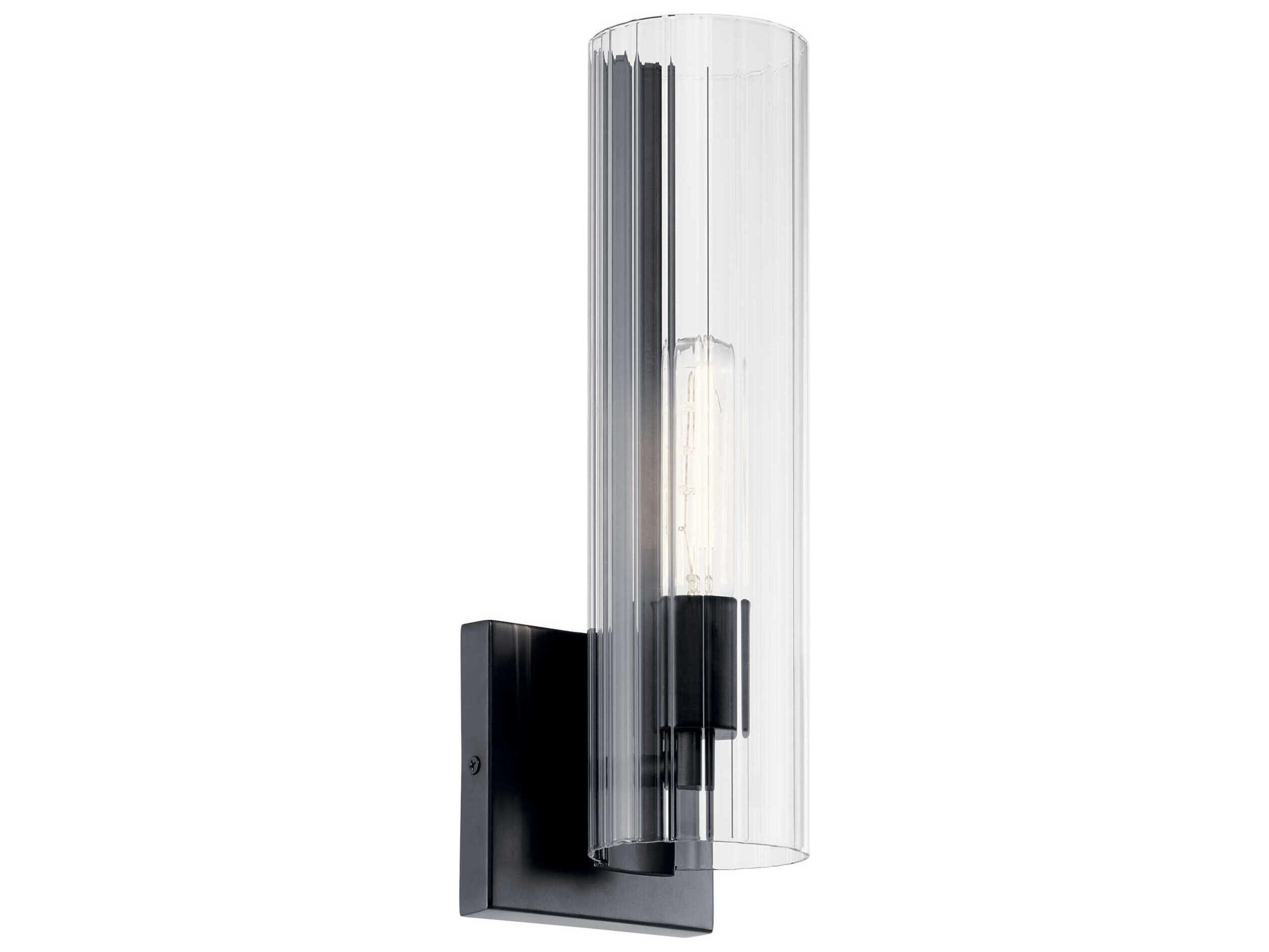 Kichler Jemsa 1-Light Black Wall Sconce