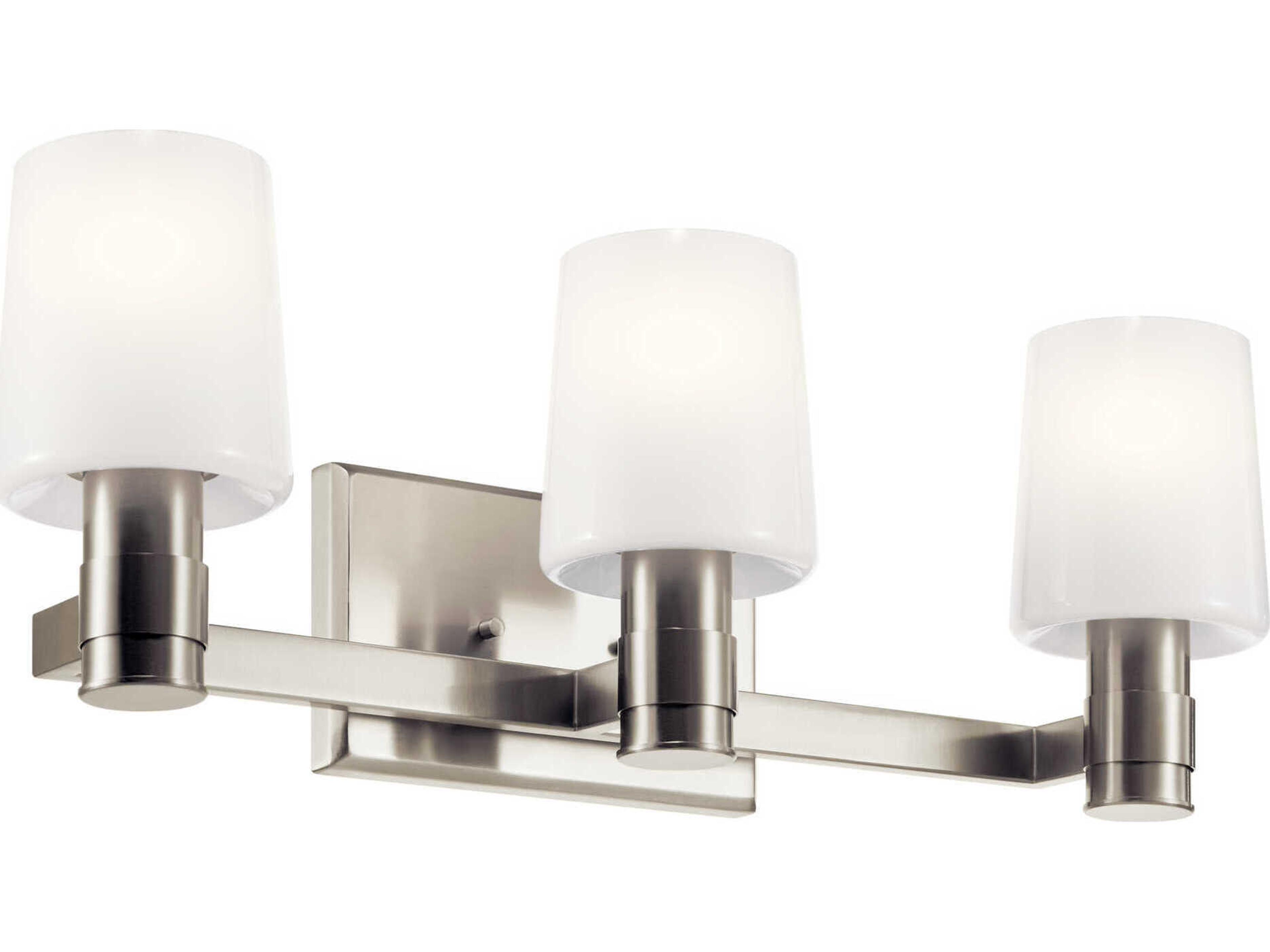 Kichler Adani 3-Light Brushed Nickel Vanity Light