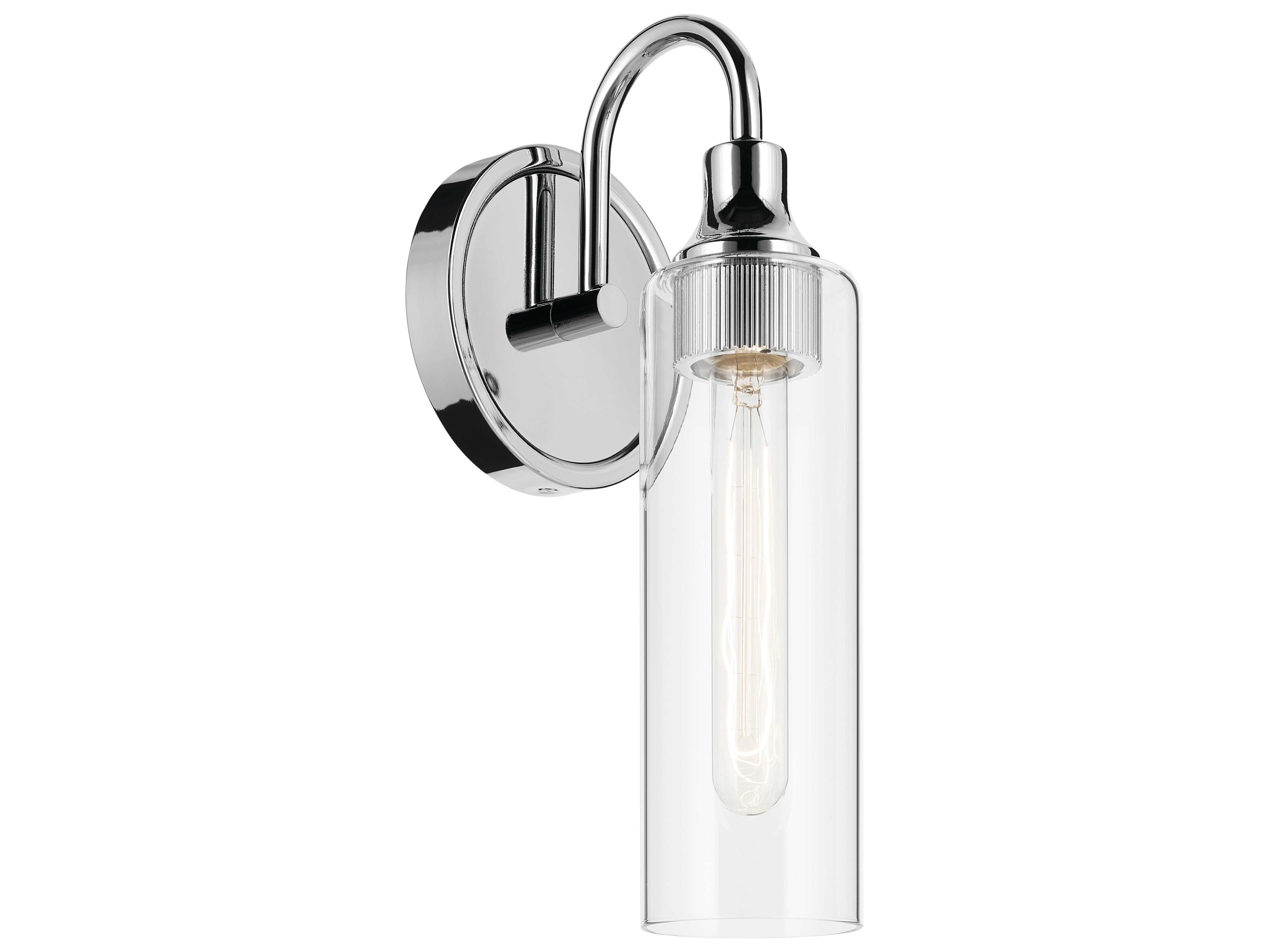 Kichler Kavi 1-Light Chrome Wall Sconce