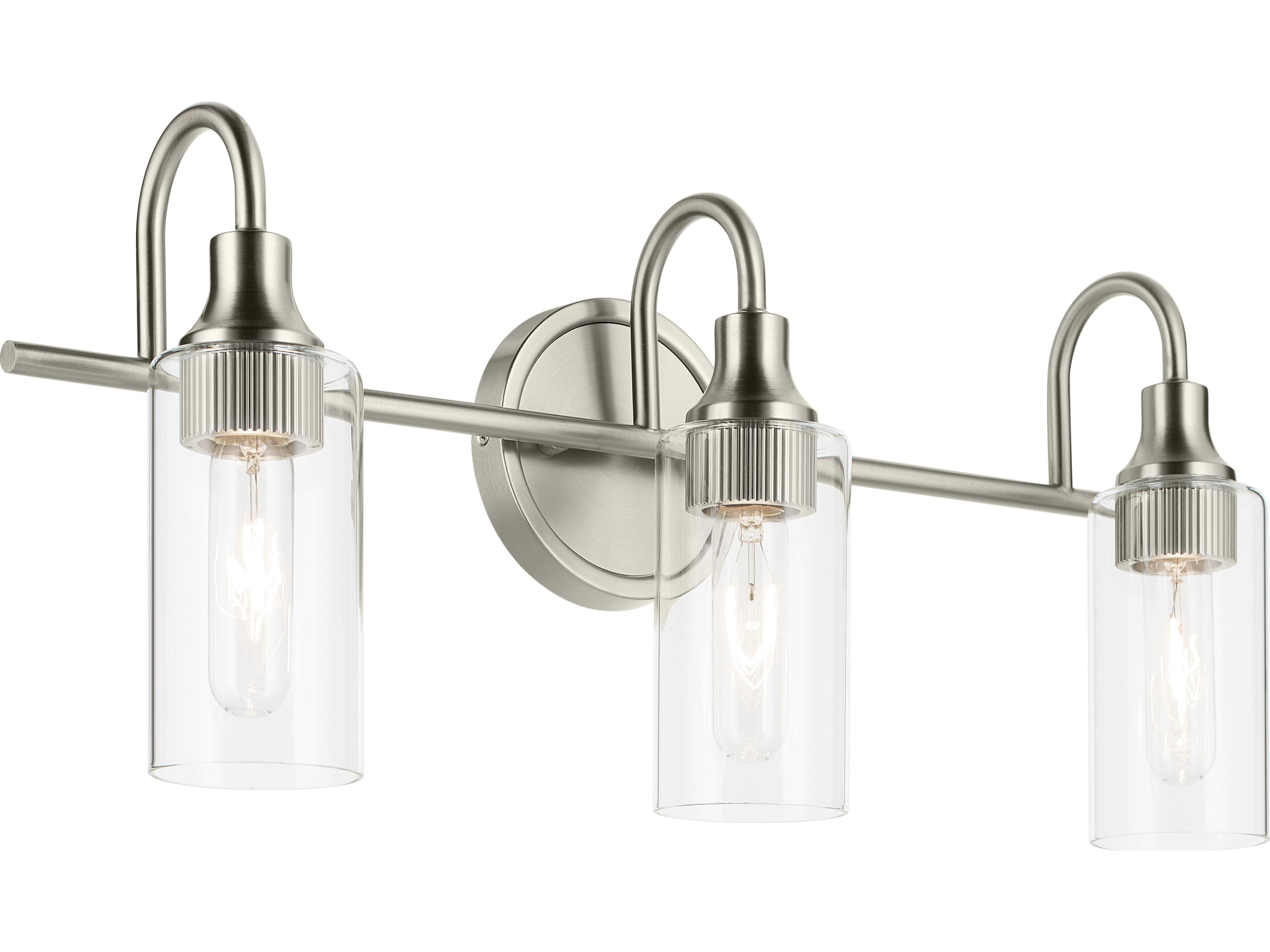 Kichler Kavi 3-Light Brushed Nickel Vanity Light
