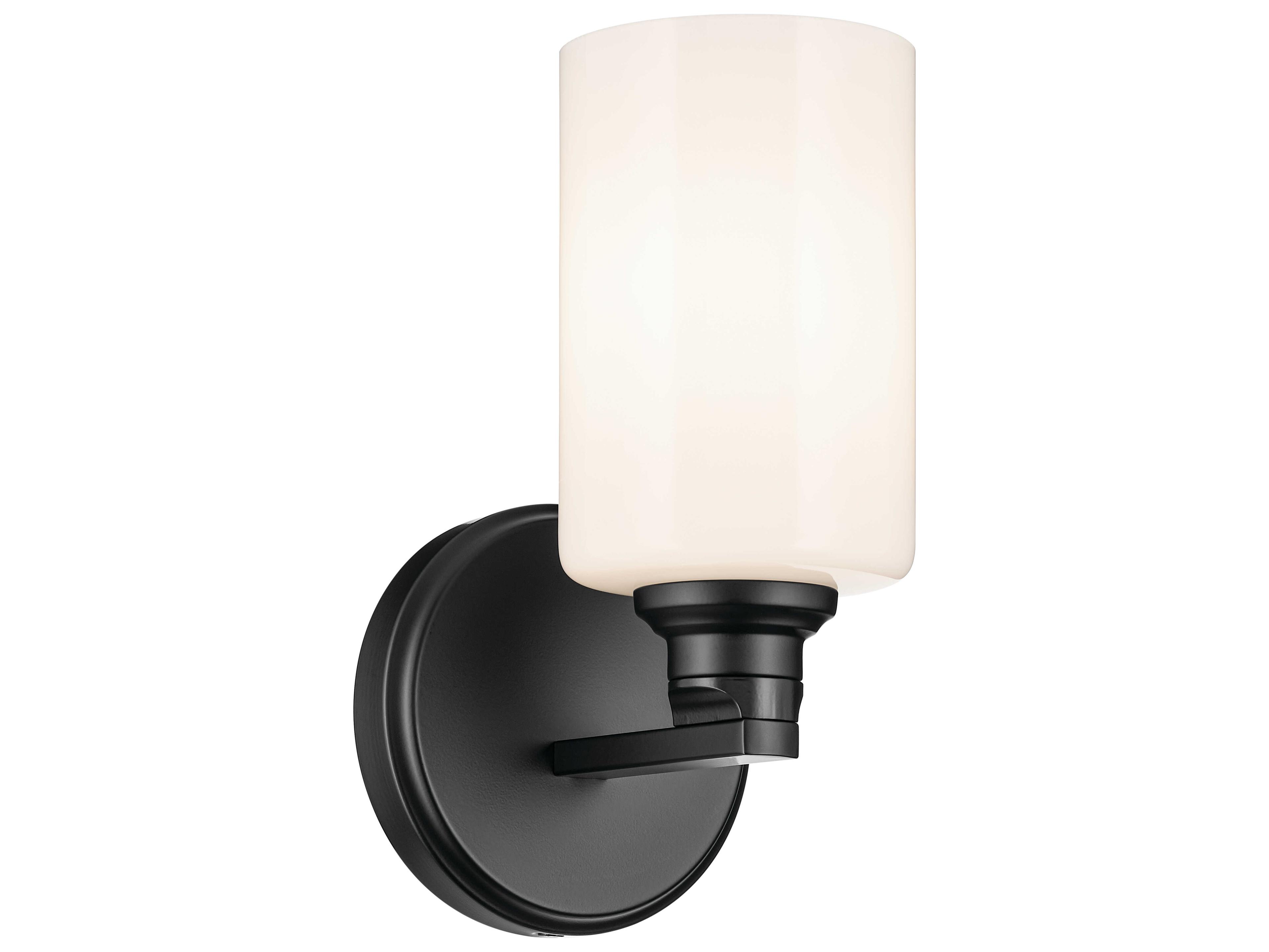 Kichler Gioe 1-Light Black Wall Sconce