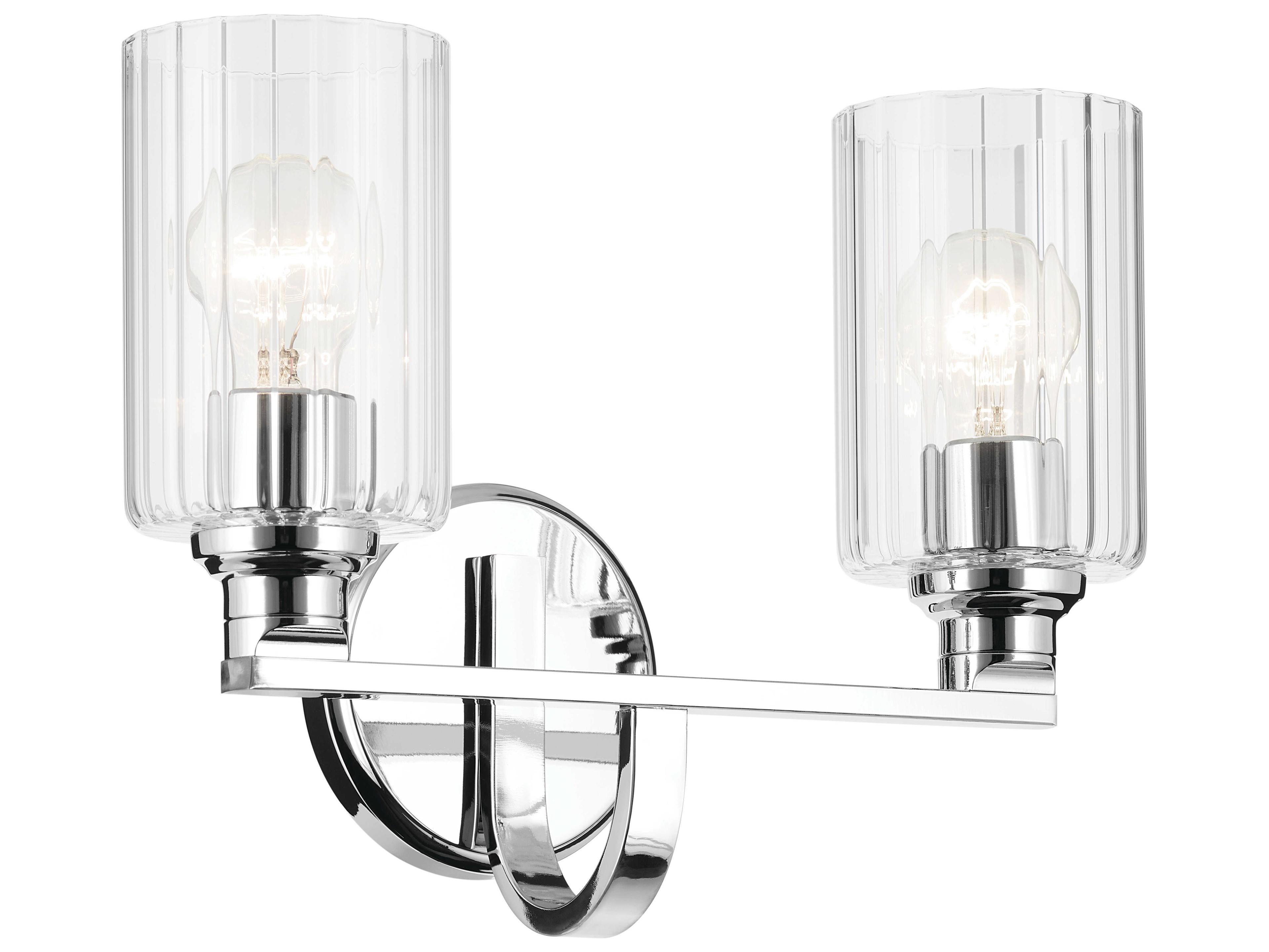 Kichler Gioe 2-Light Chrome Vanity Light