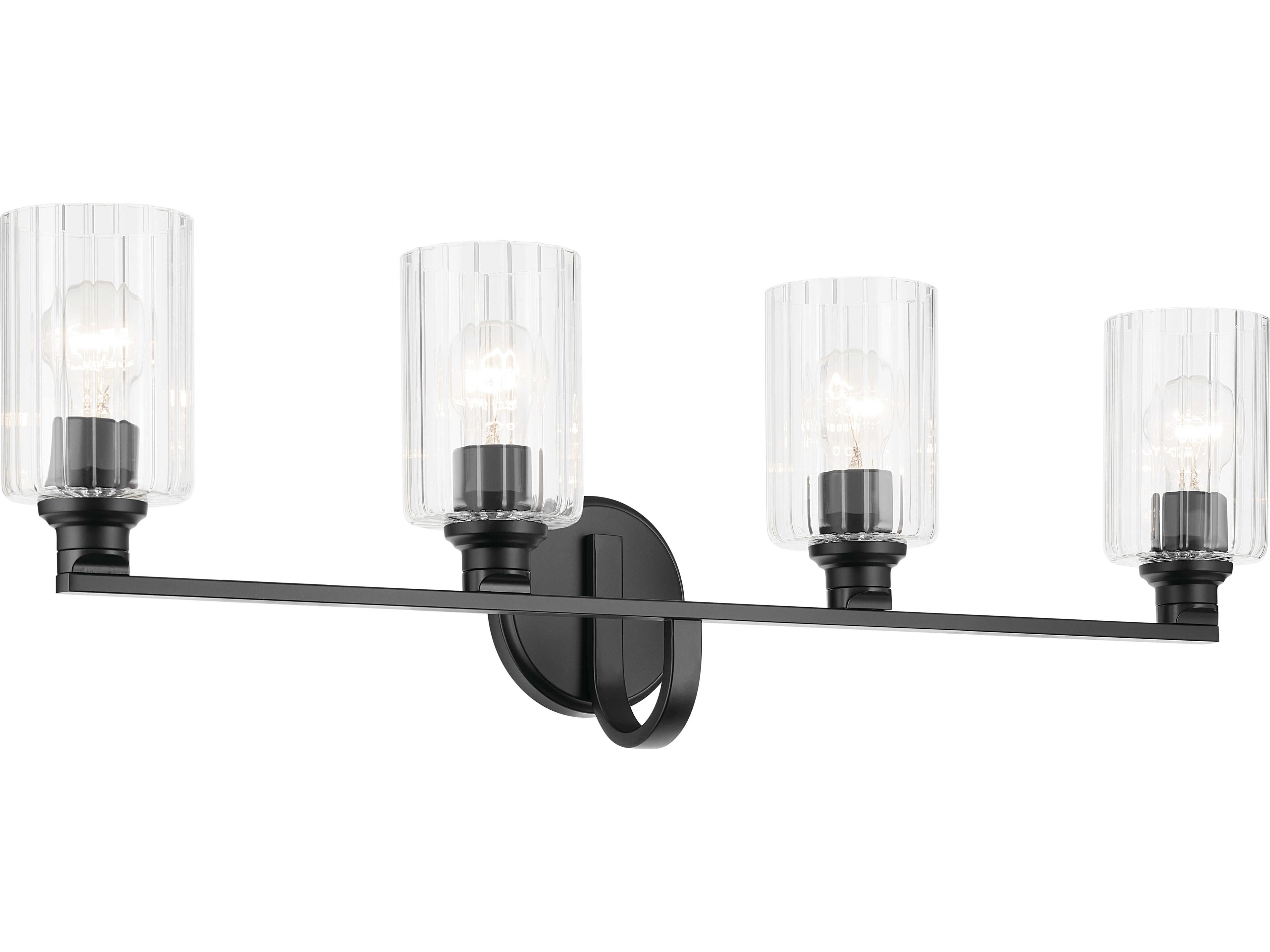 Kichler Gioe 4-Light Black Vanity Light