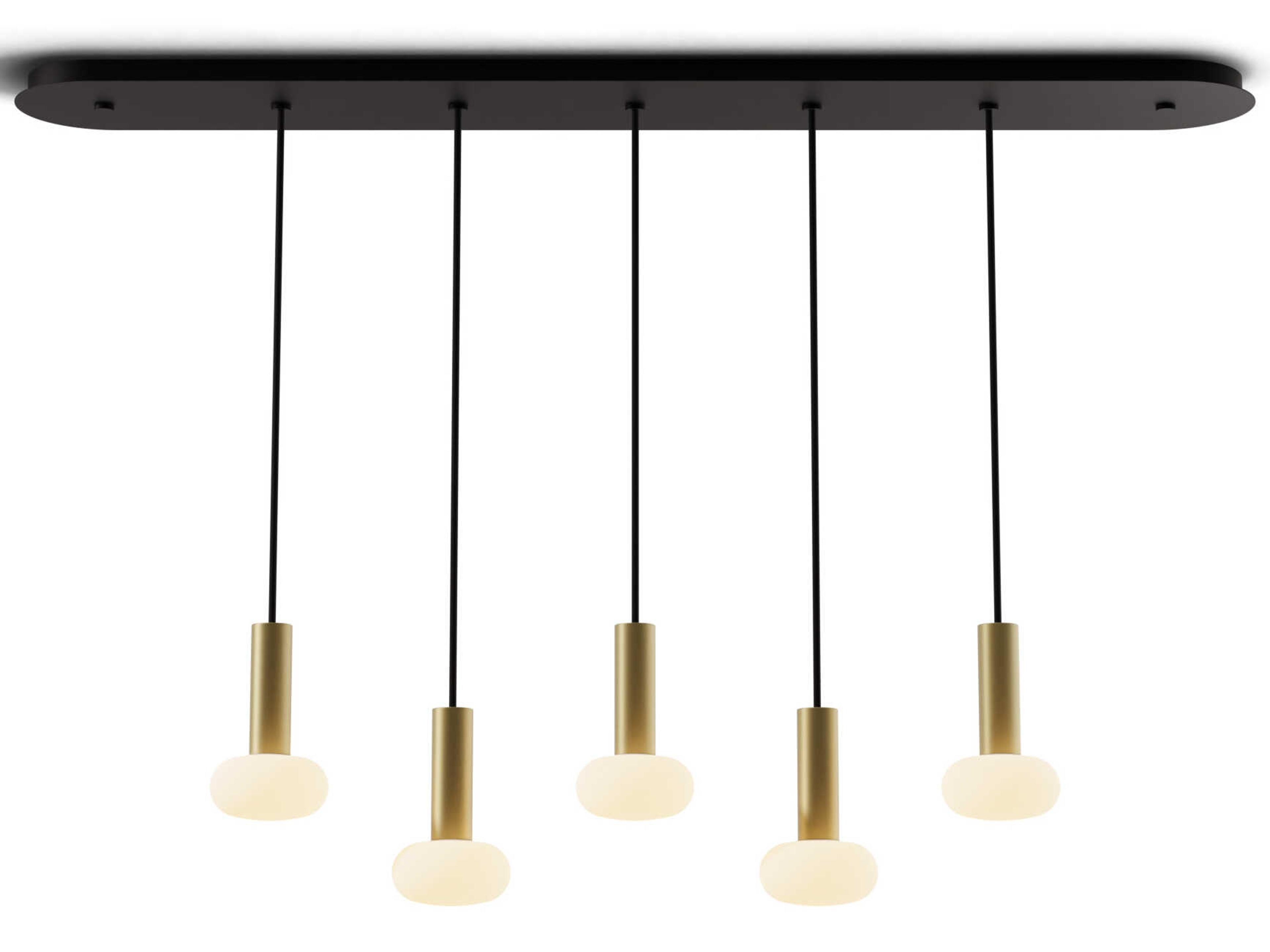 Koncept Combi Brass Linear Island Pendant