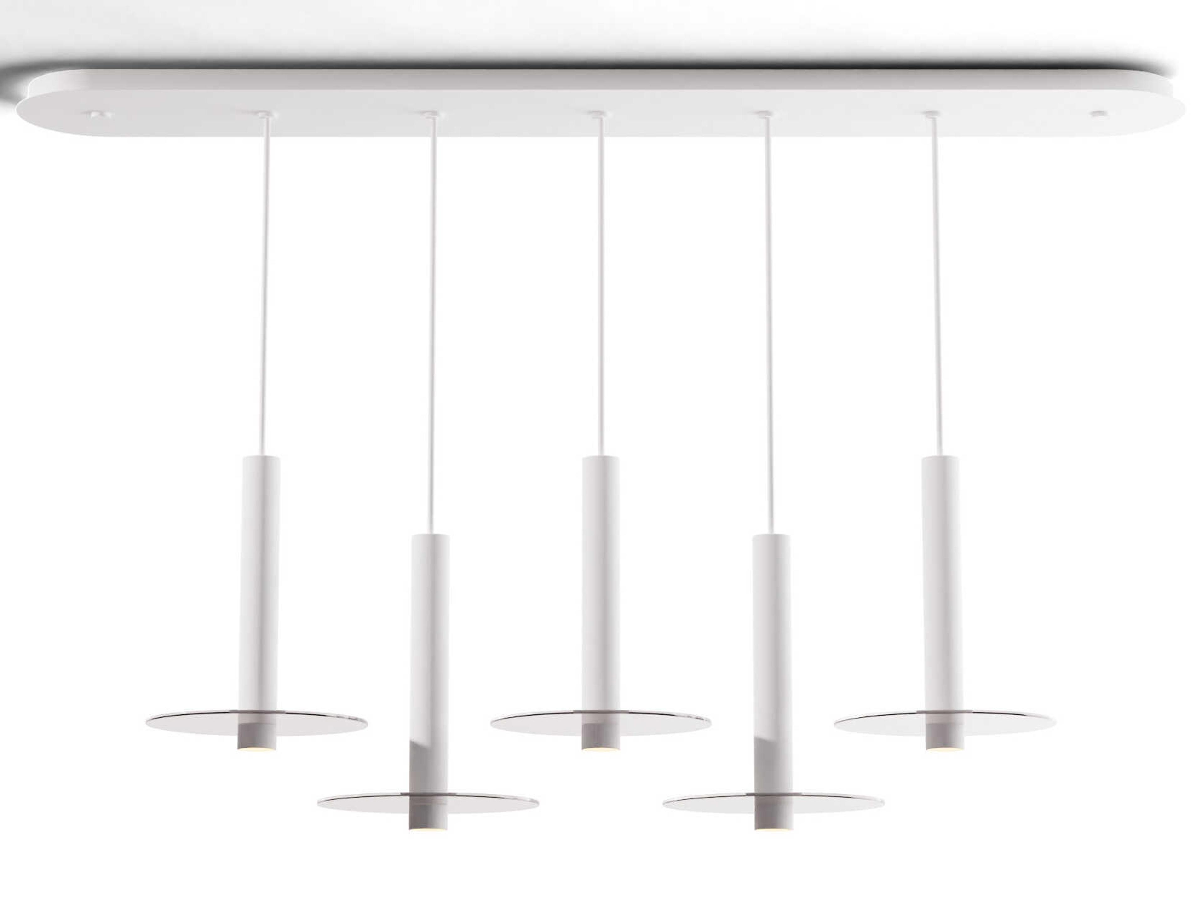 Koncept Combi Matte White Linear Island Pendant