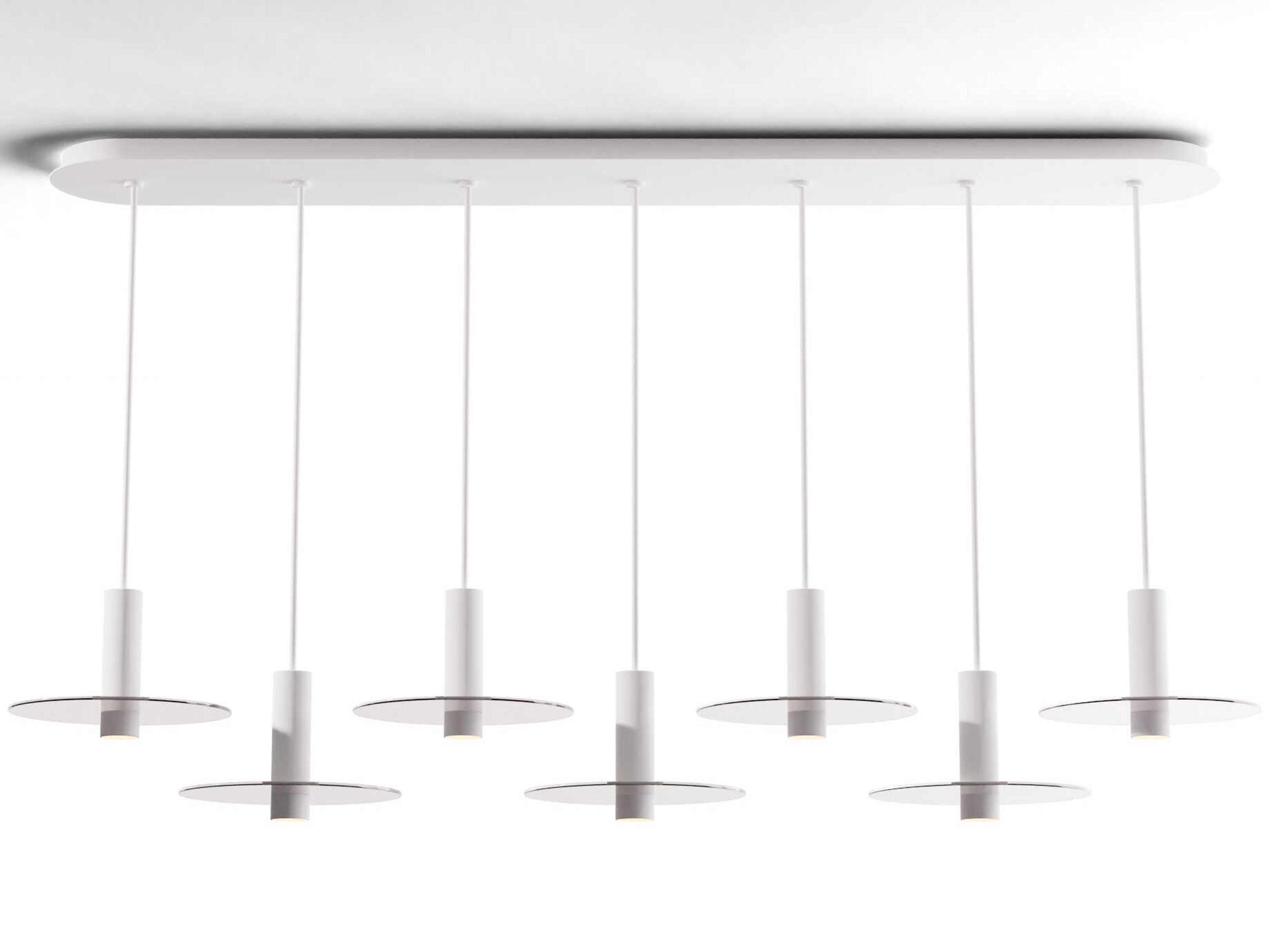 Koncept Combi Matte White Linear Island Pendant