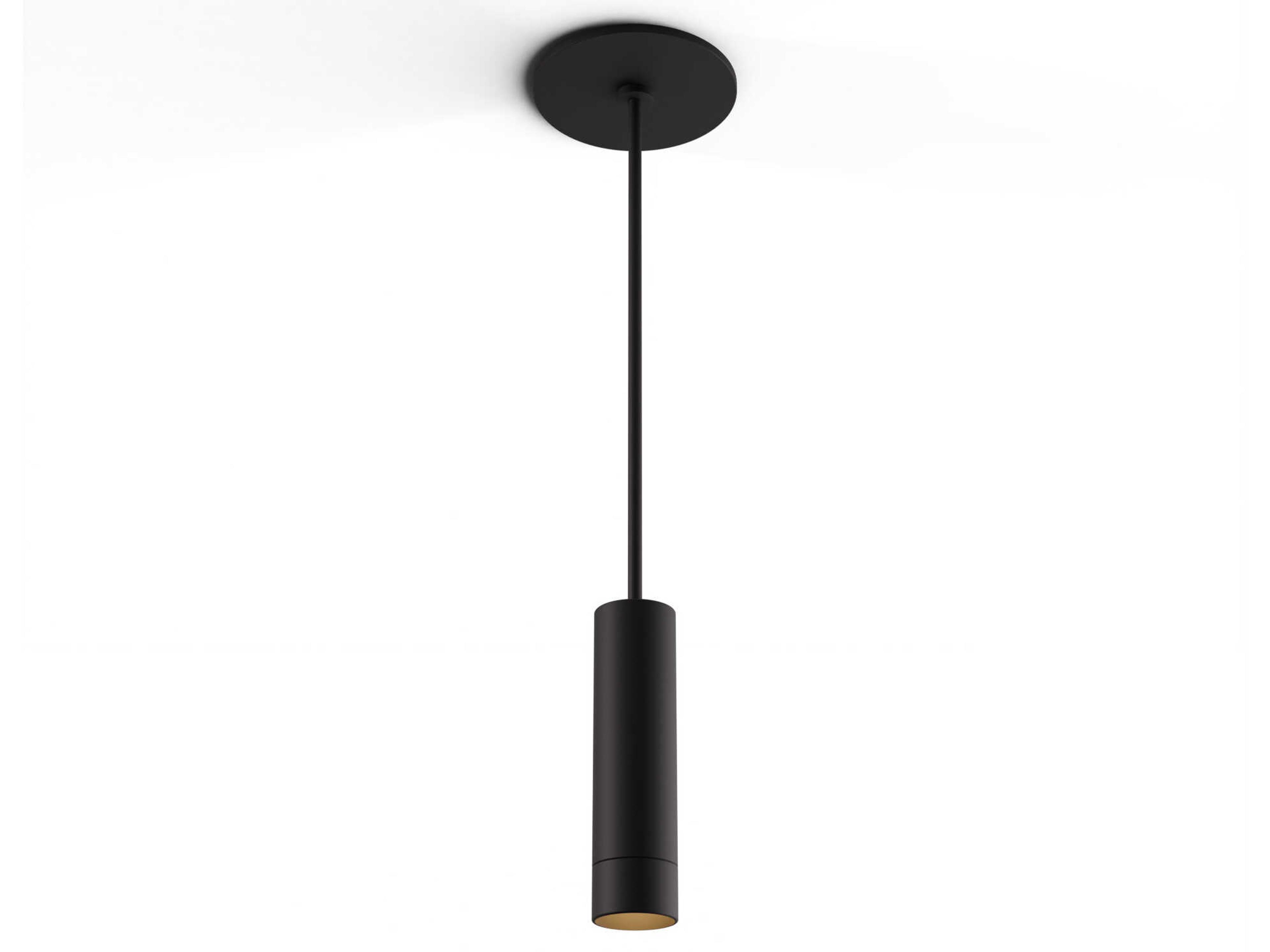 Koncept Combi Matte Black Cylinder Mini Pendant