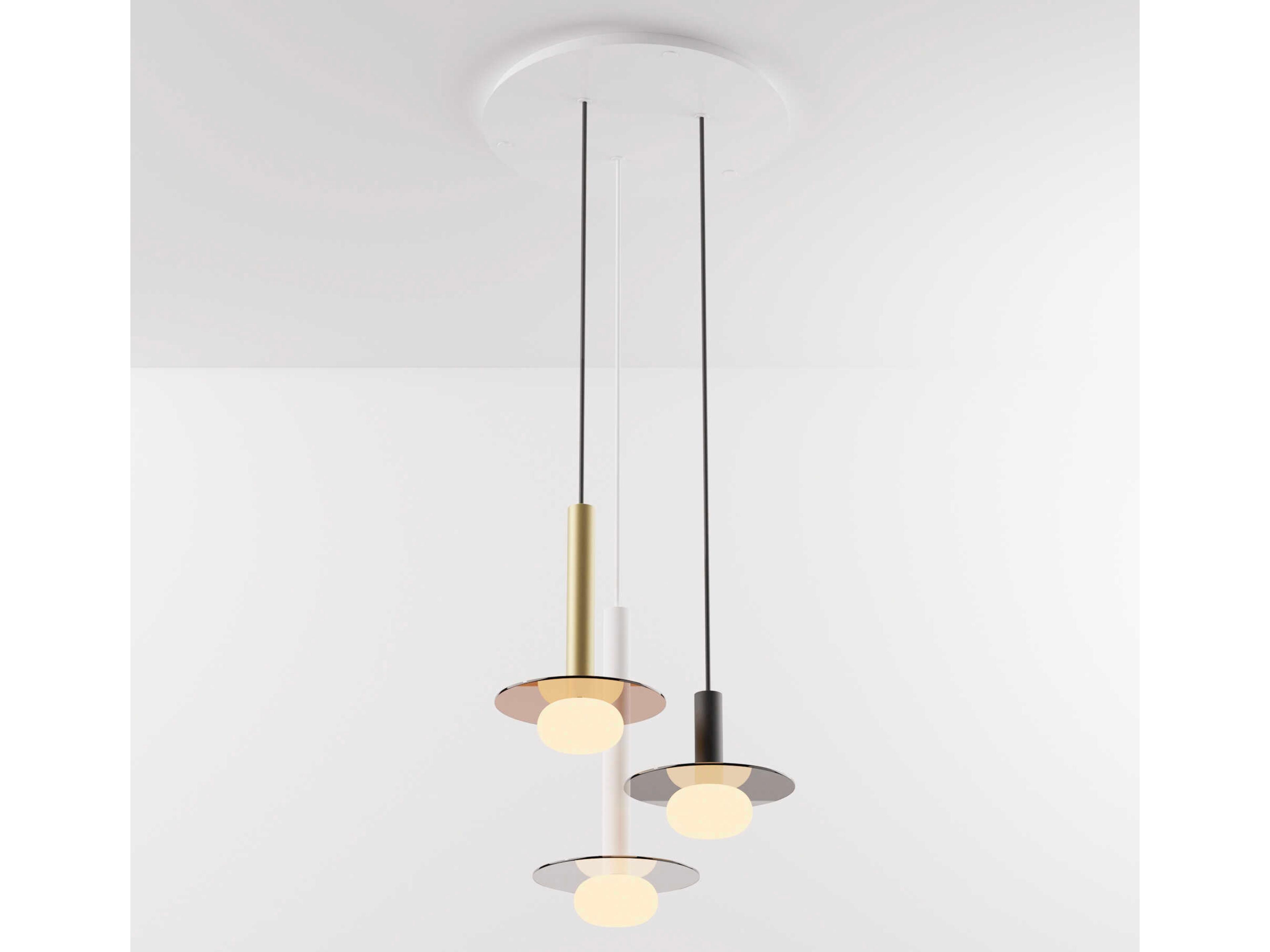 Koncept Combi Matte White Cylinder Pendant