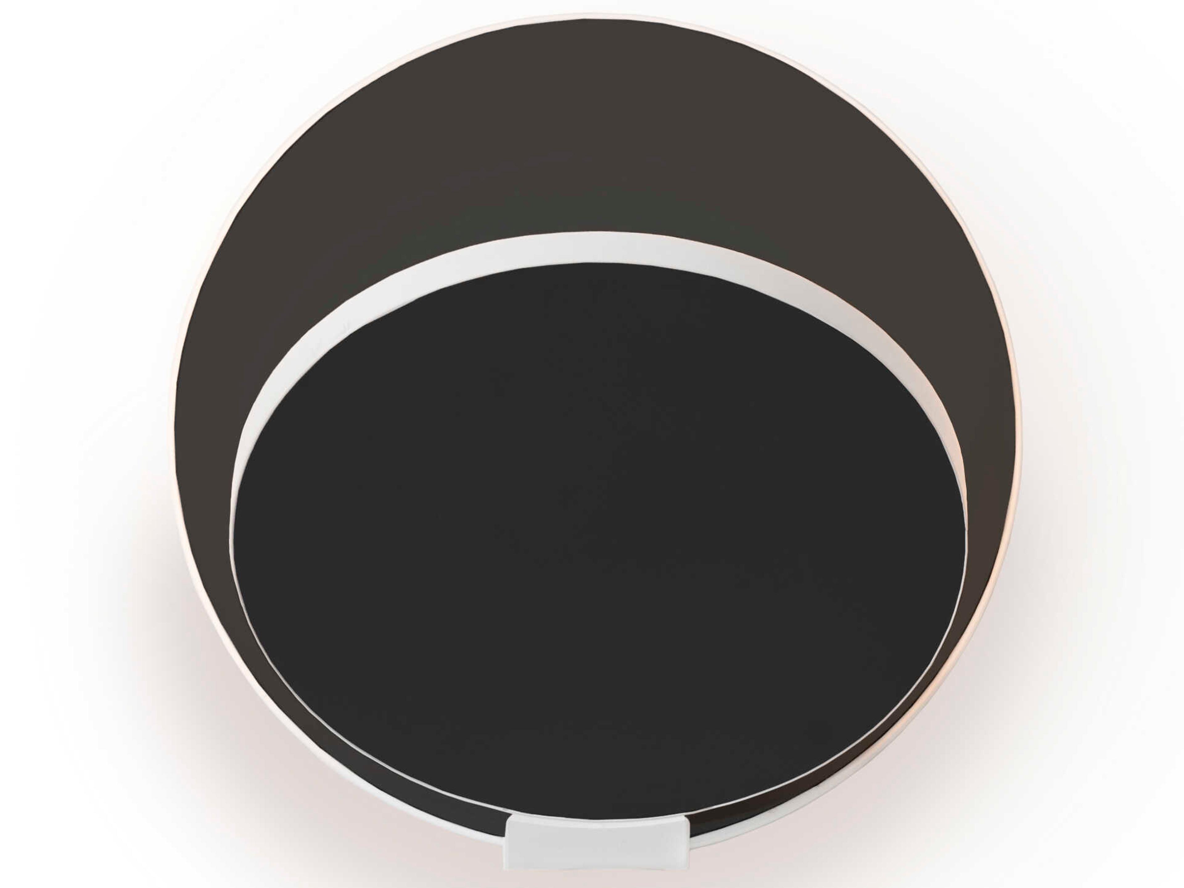 Gravy Matte White Metallic Black Wall Sconce