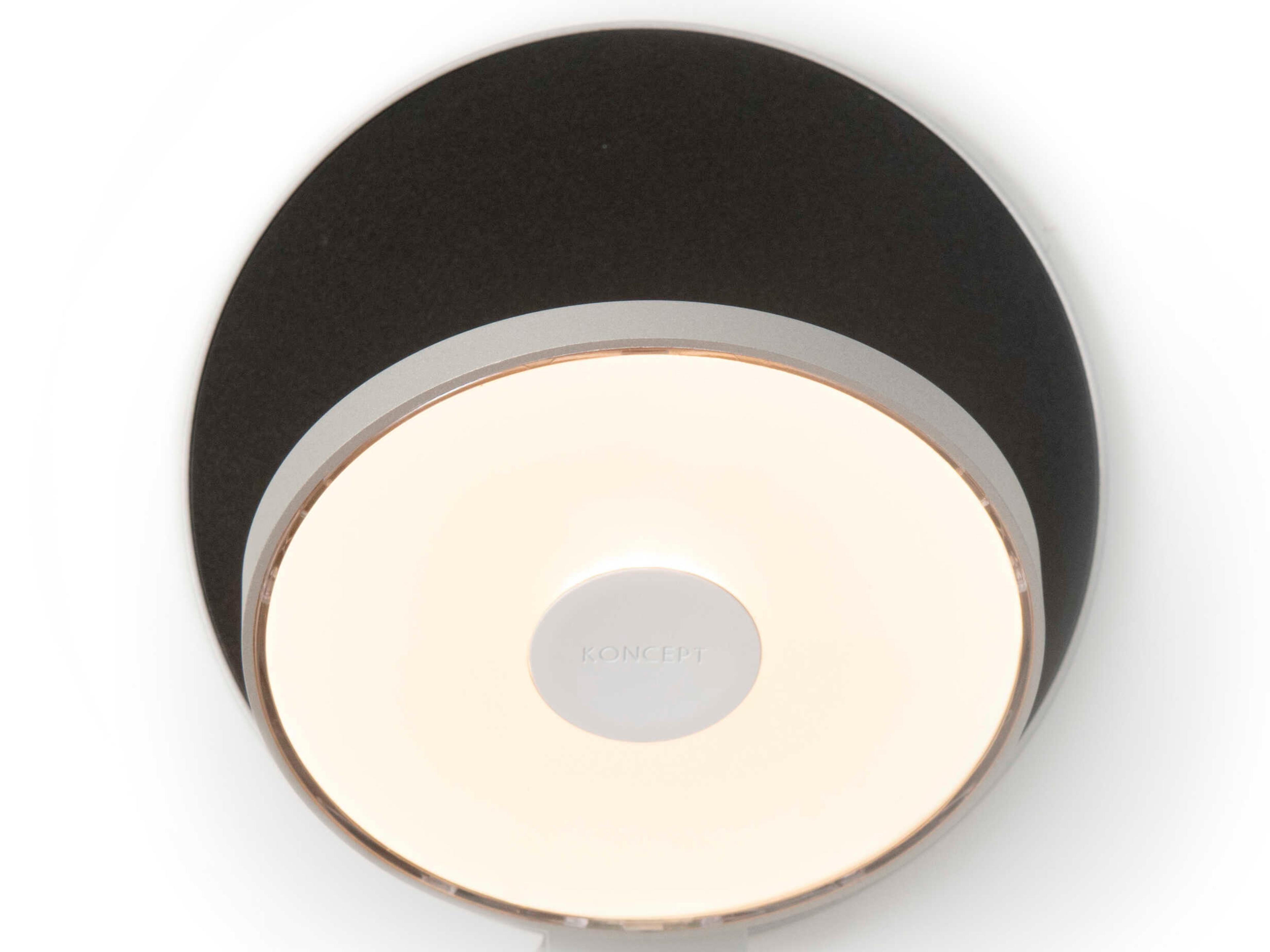 Gravy Wide Silver Metallic Black Wall Sconce