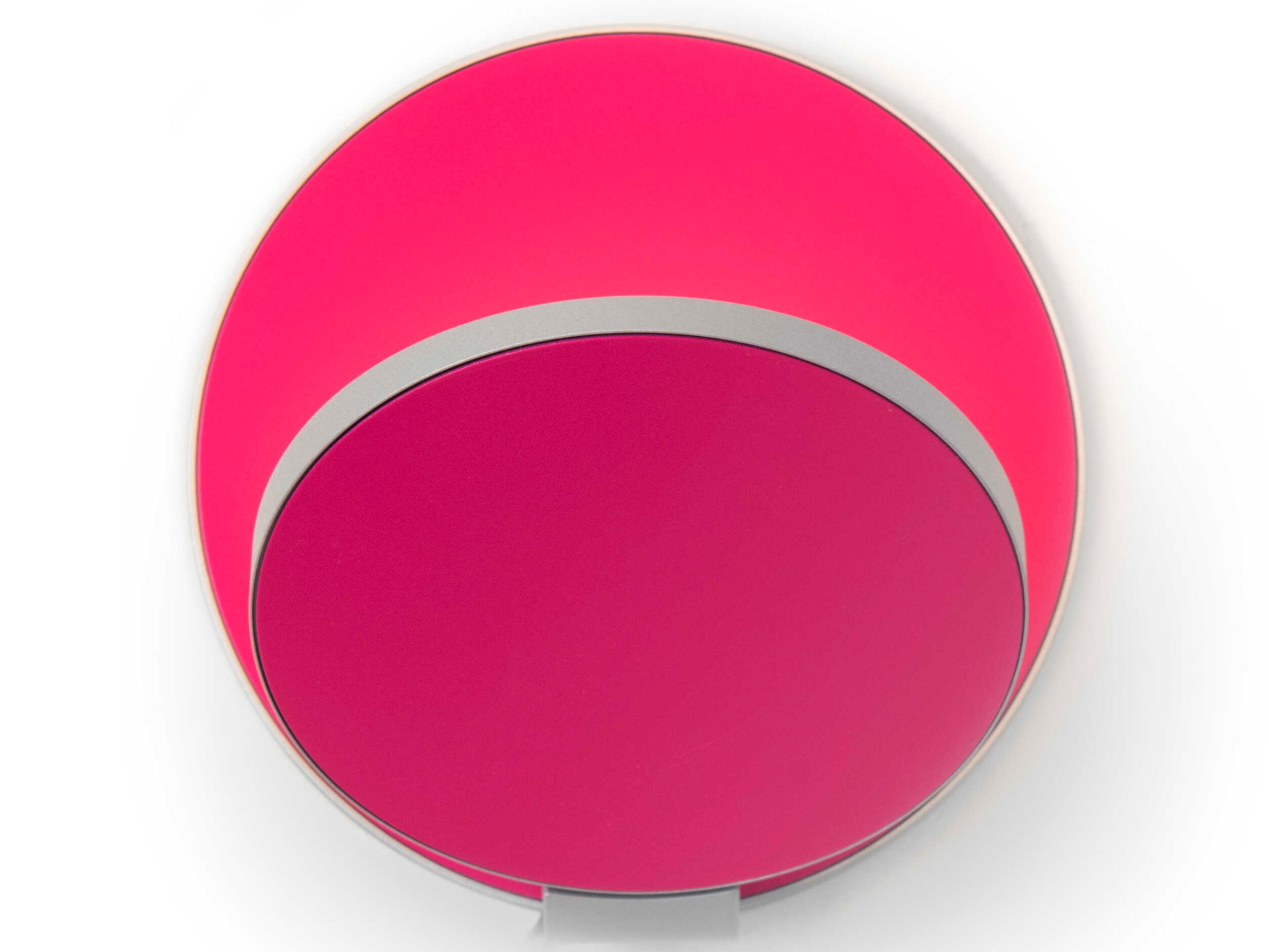 Koncept Gravy Wide Silver Matte Hot Pink Wall Sconce