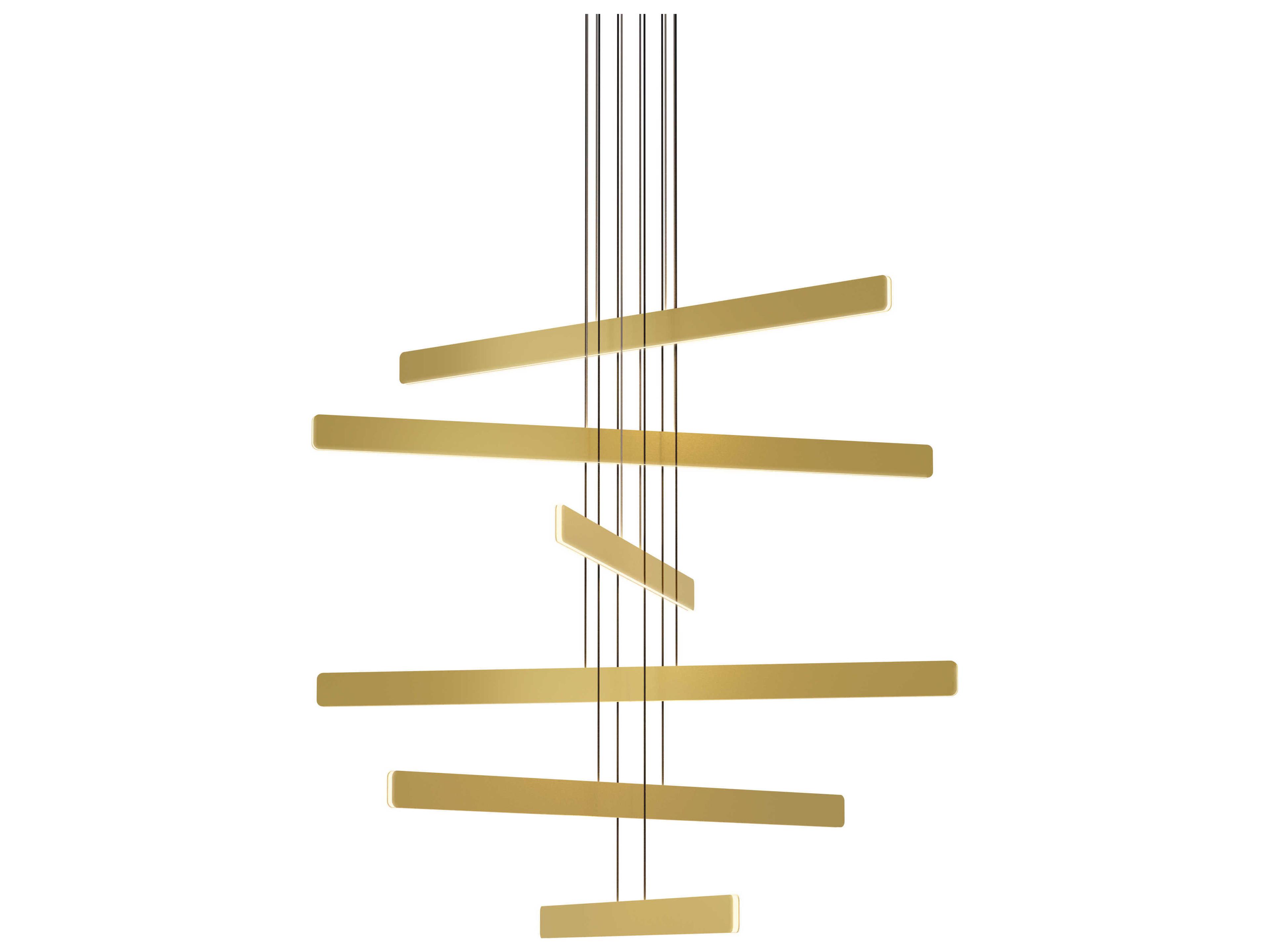 Koncept Sub 6-Light Gold LED Pendant