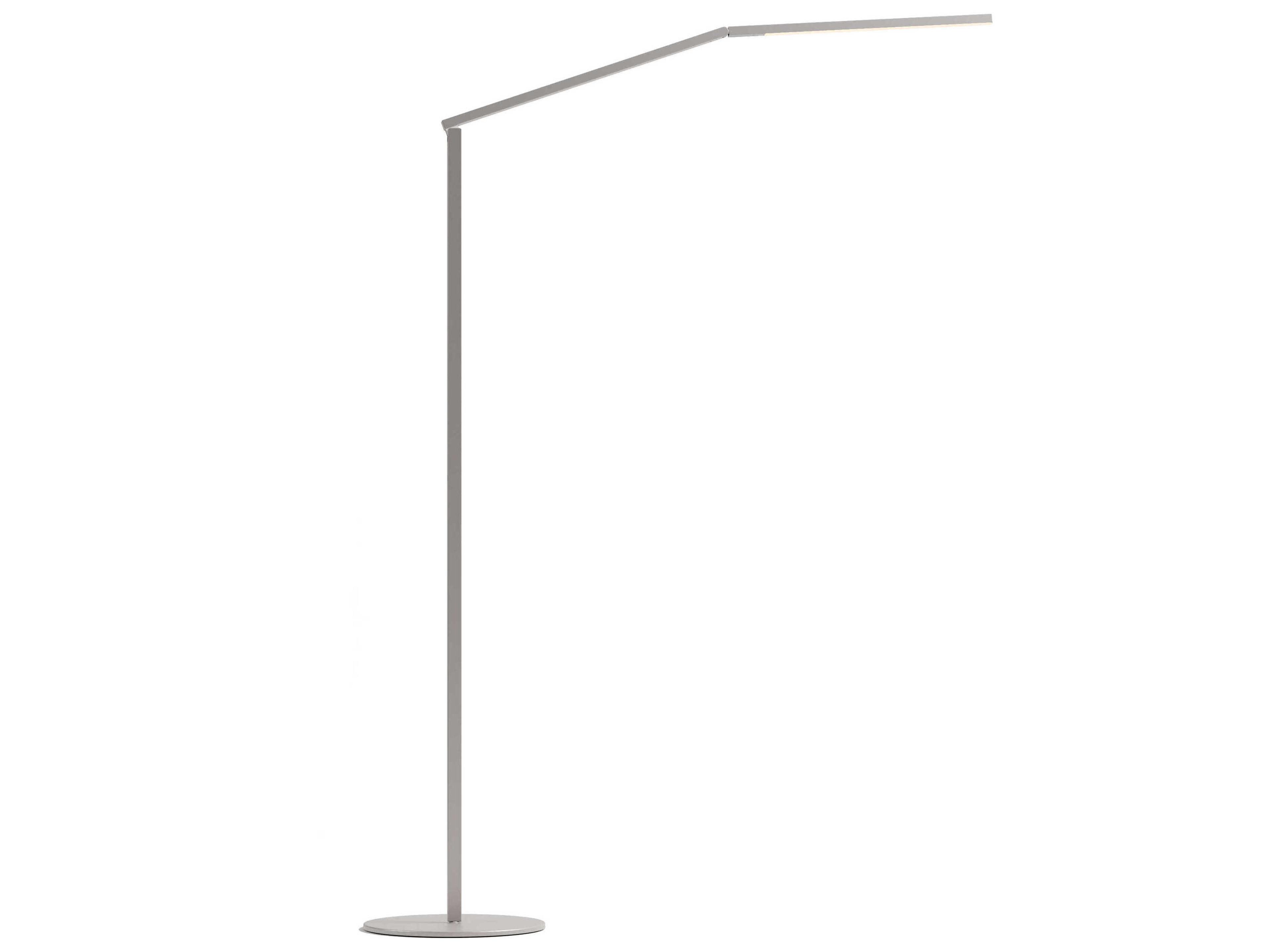 Koncept Z-bar Brushed Nickel Floor Lamp
