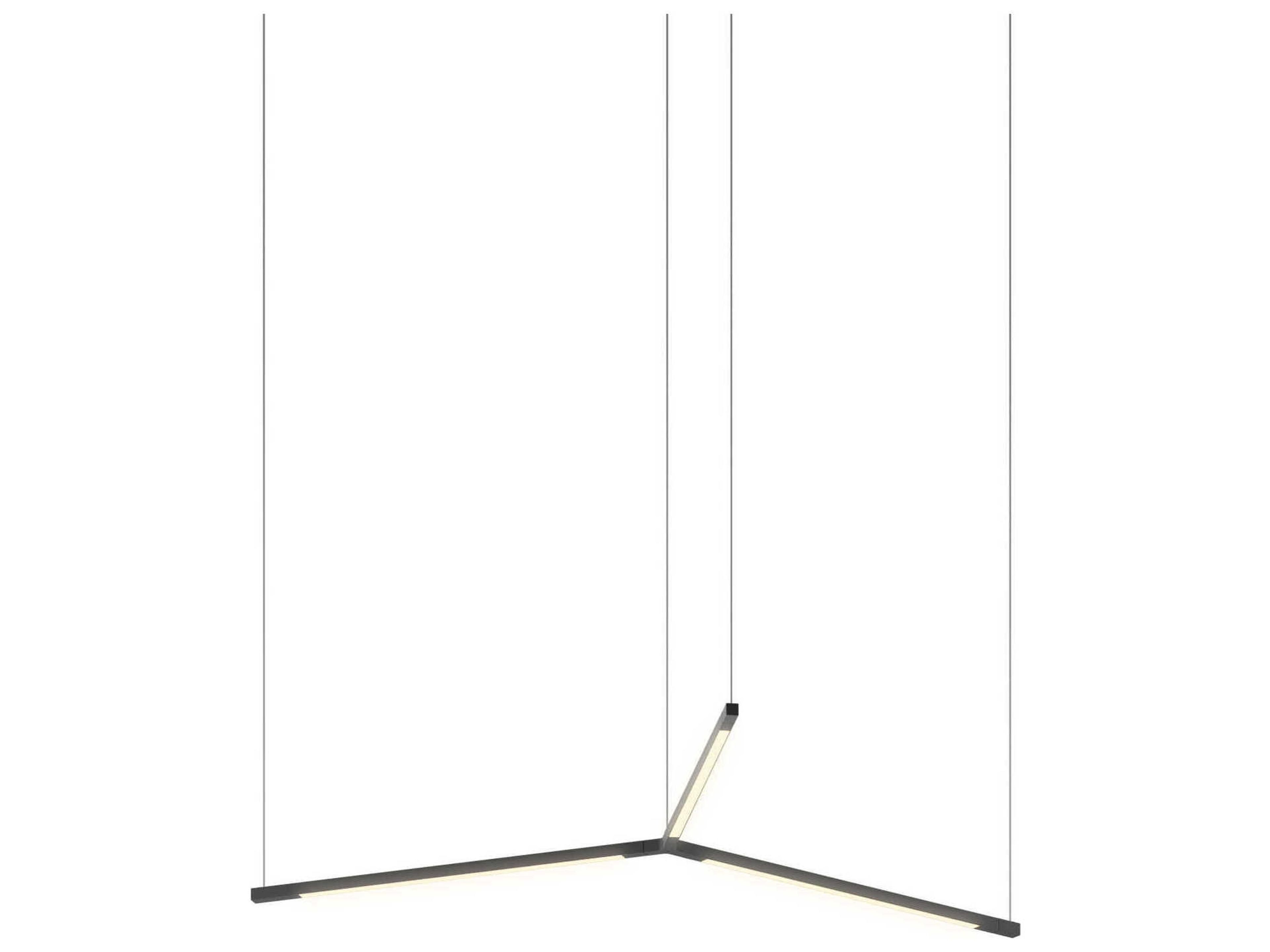 Koncept Z-bar Matte Black LED Linear Pendant