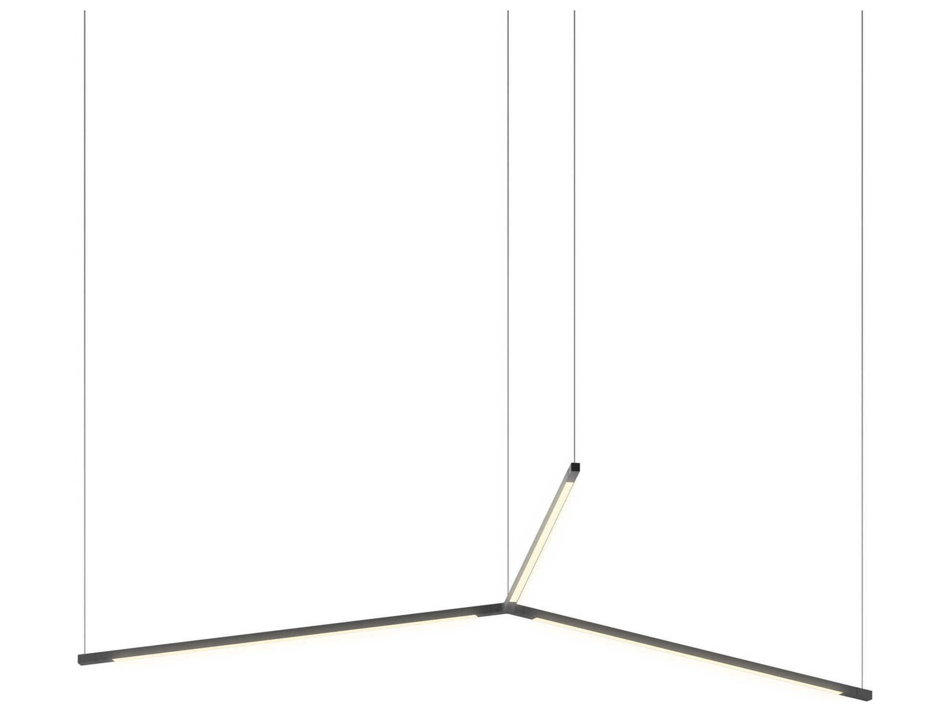 Koncept Z-bar Matte Black LED Linear Pendant