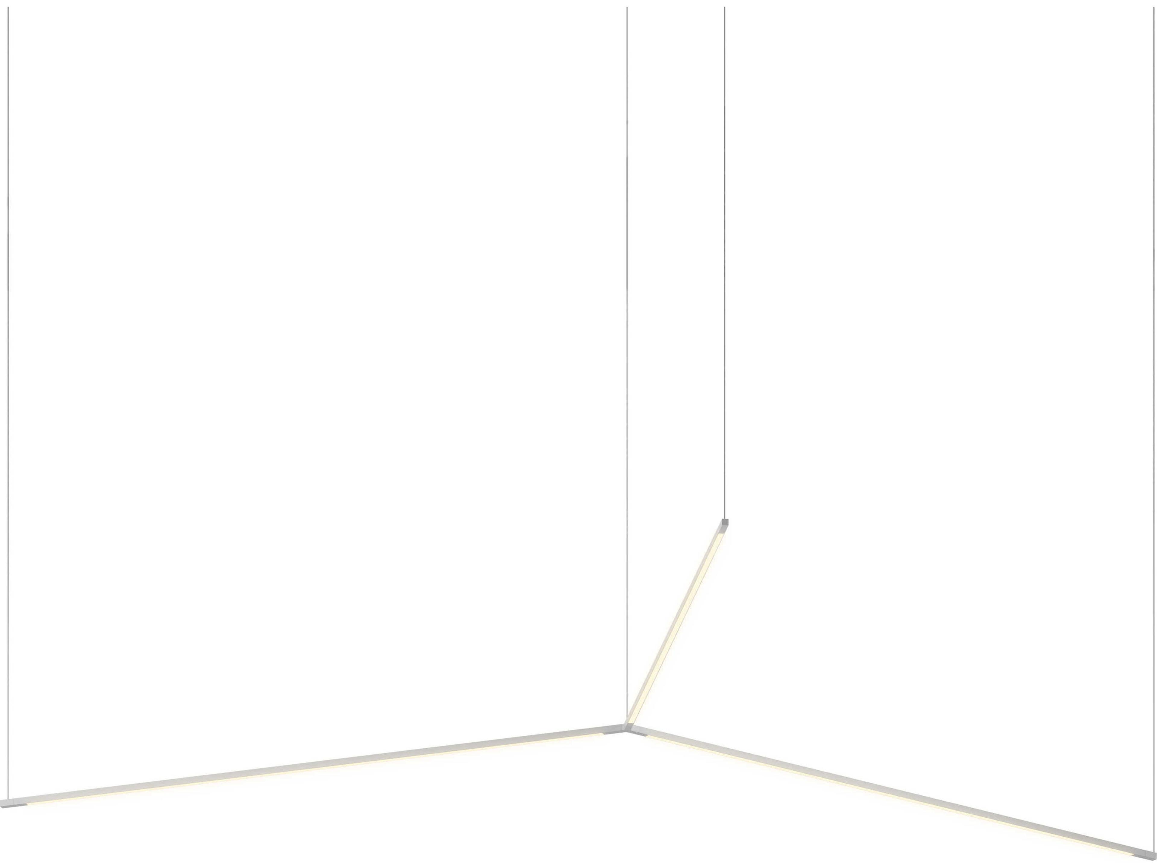 Koncept Z-bar Silver LED Linear Pendant
