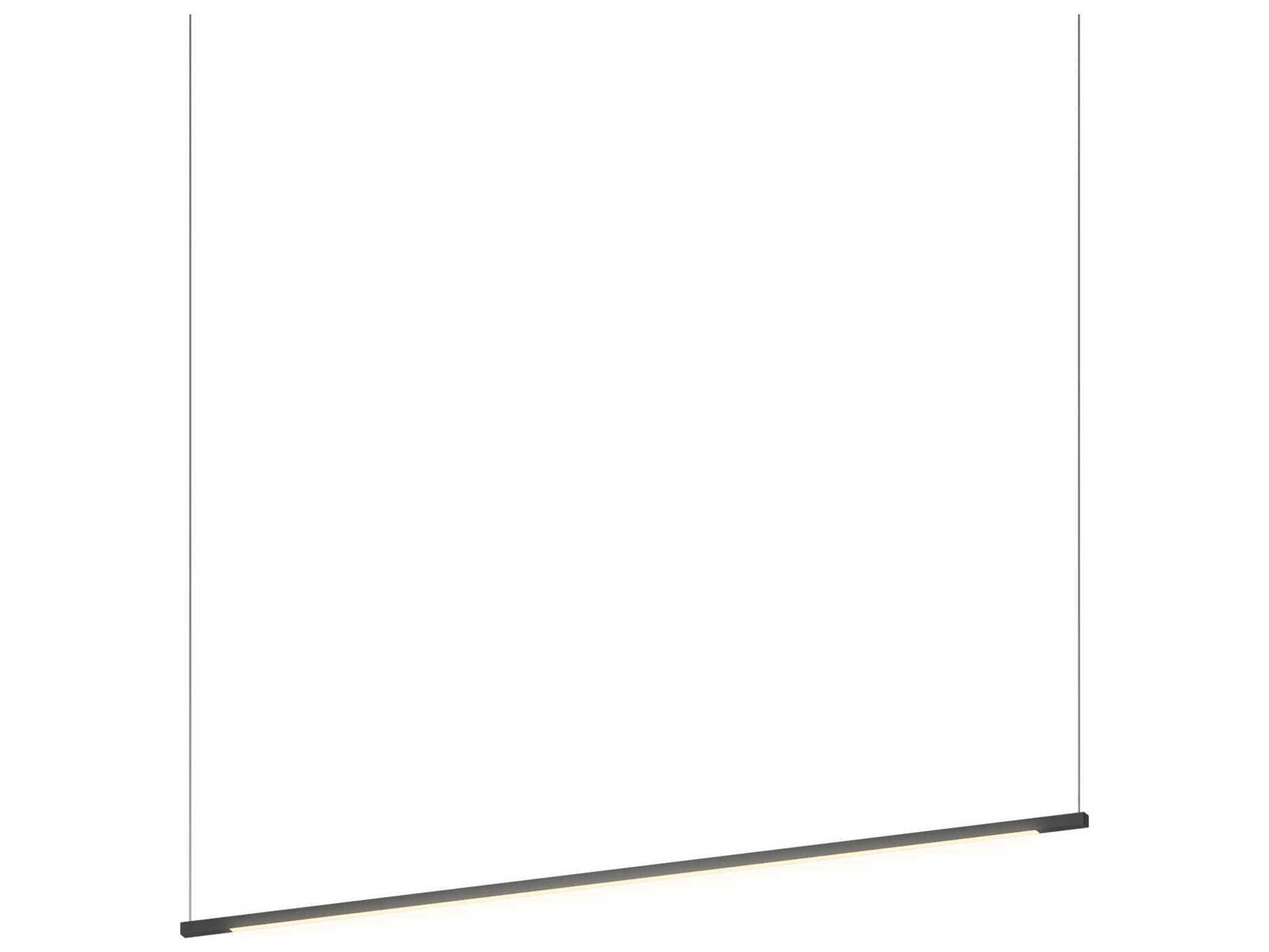 Koncept Z-bar Matte Black LED Linear Island Pendant