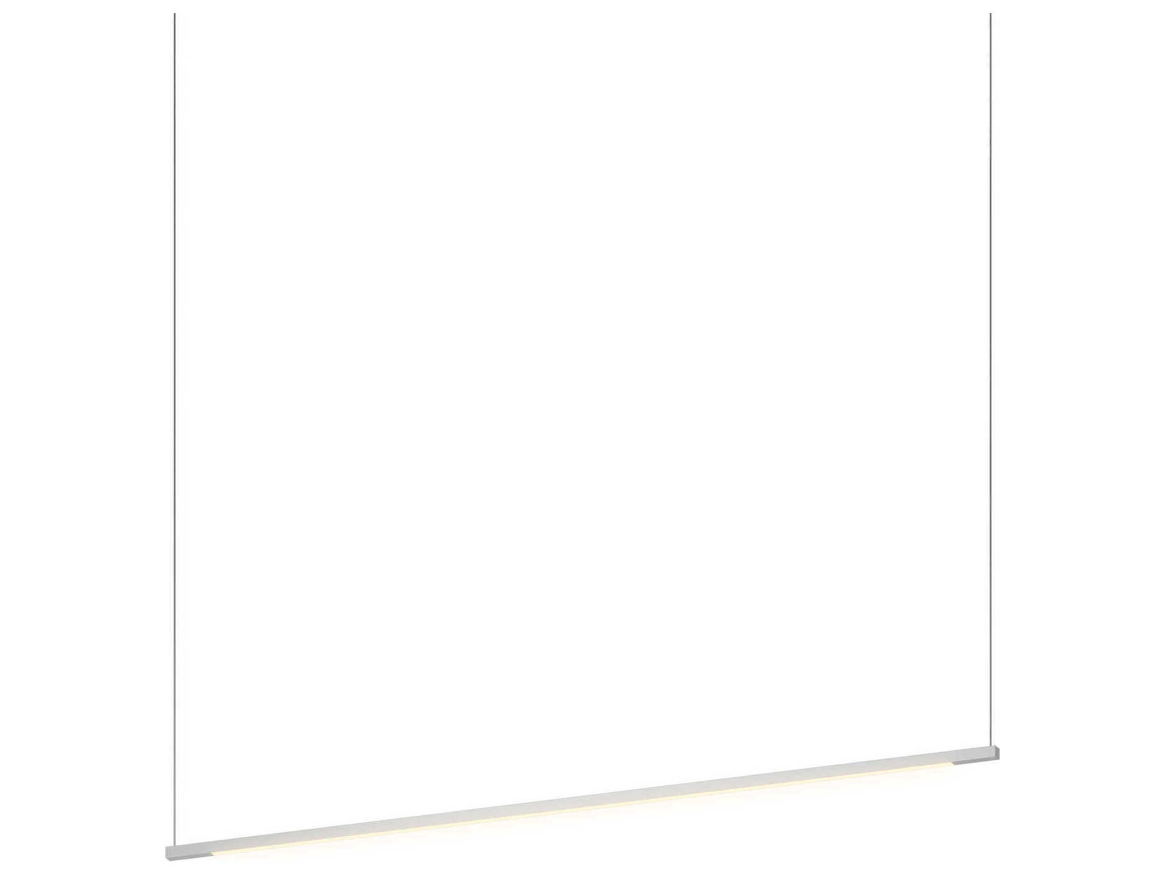 Koncept Z-bar Silver LED Linear Island Pendant