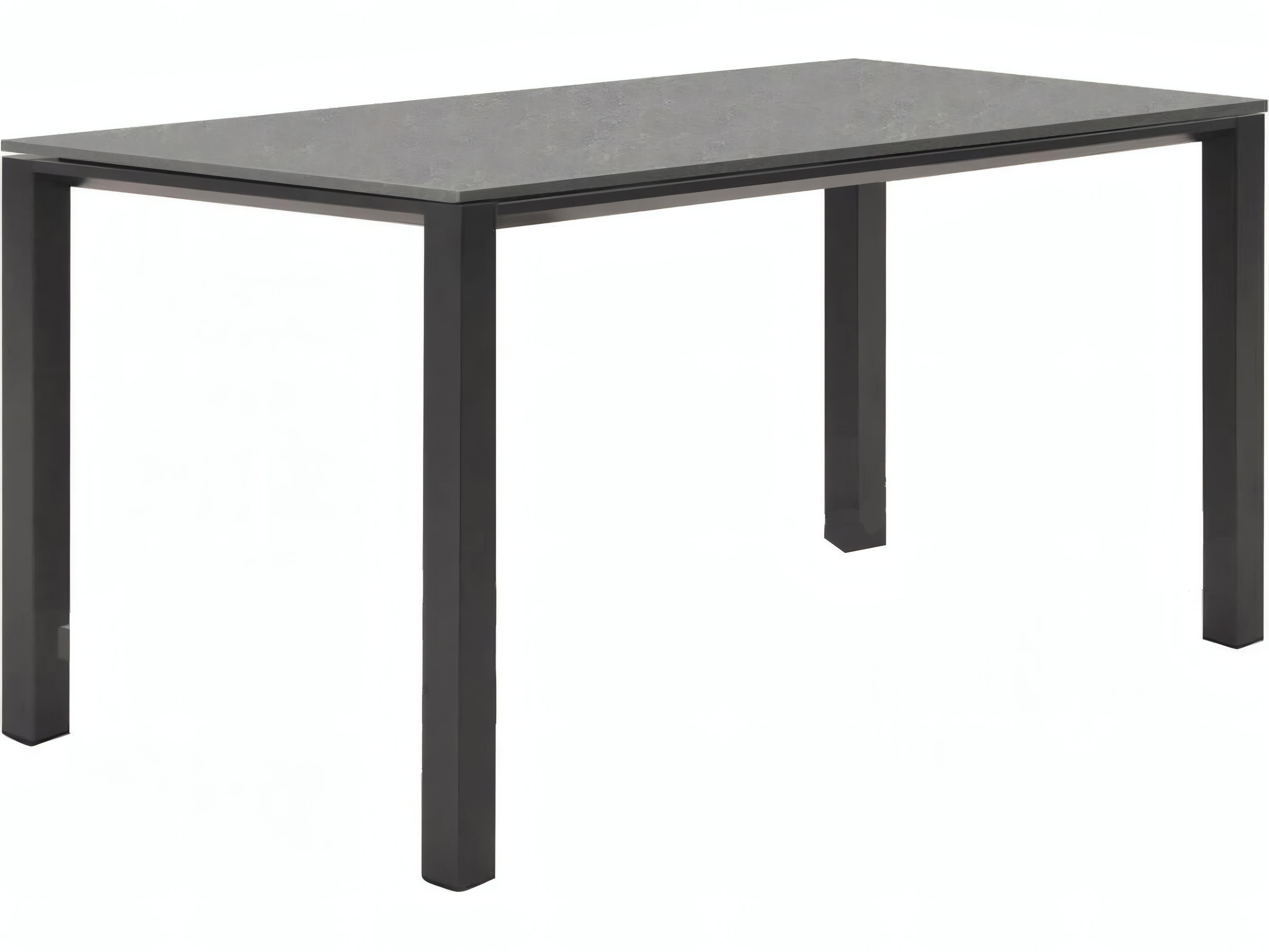 Kettler Concept Aluminum Lava Rectangular Ceramic Top Outdoor Patio Dining Table