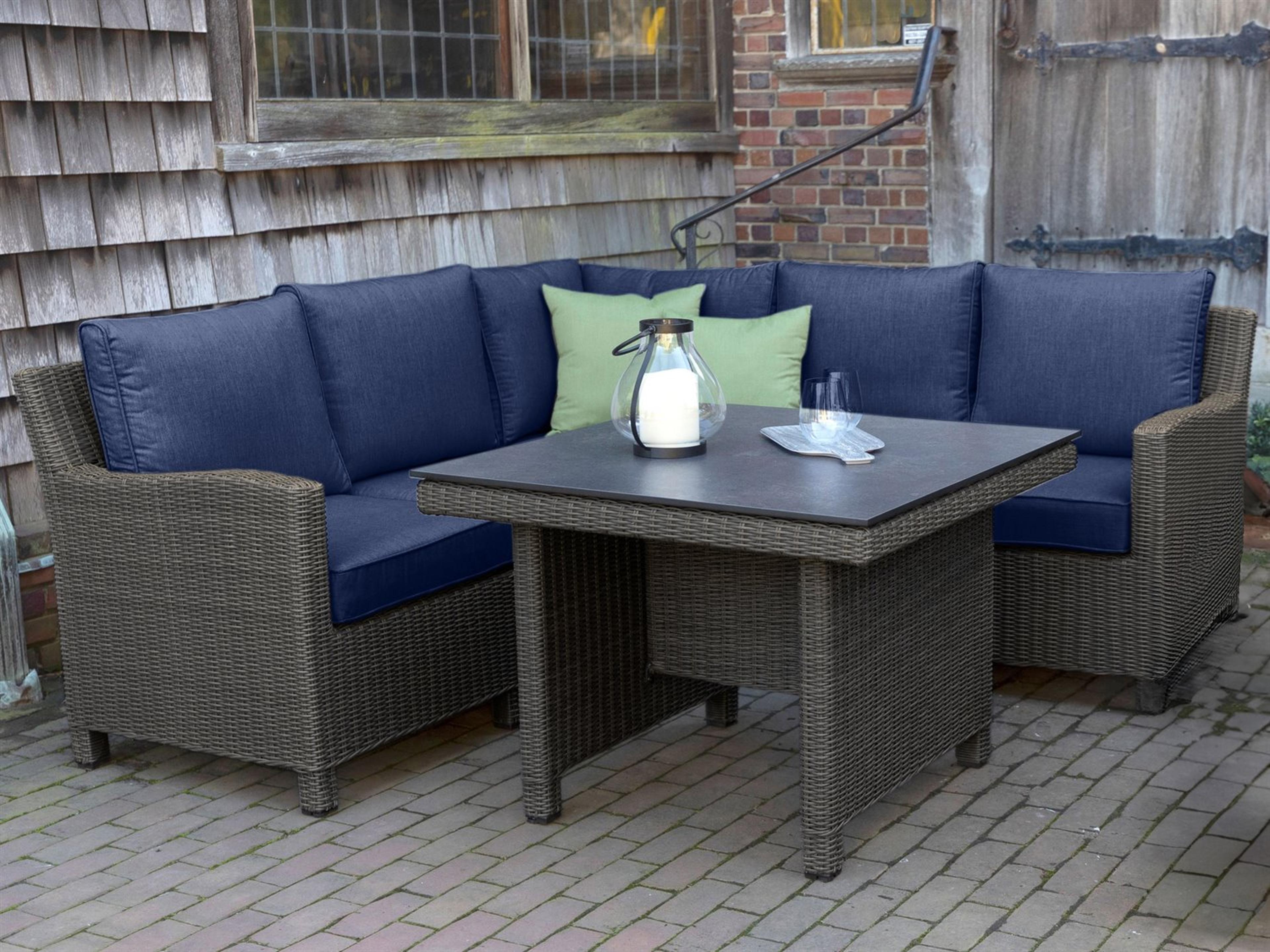Kettler Palma Rattan spectrum Indigo Wicker Cushion Lounge Set