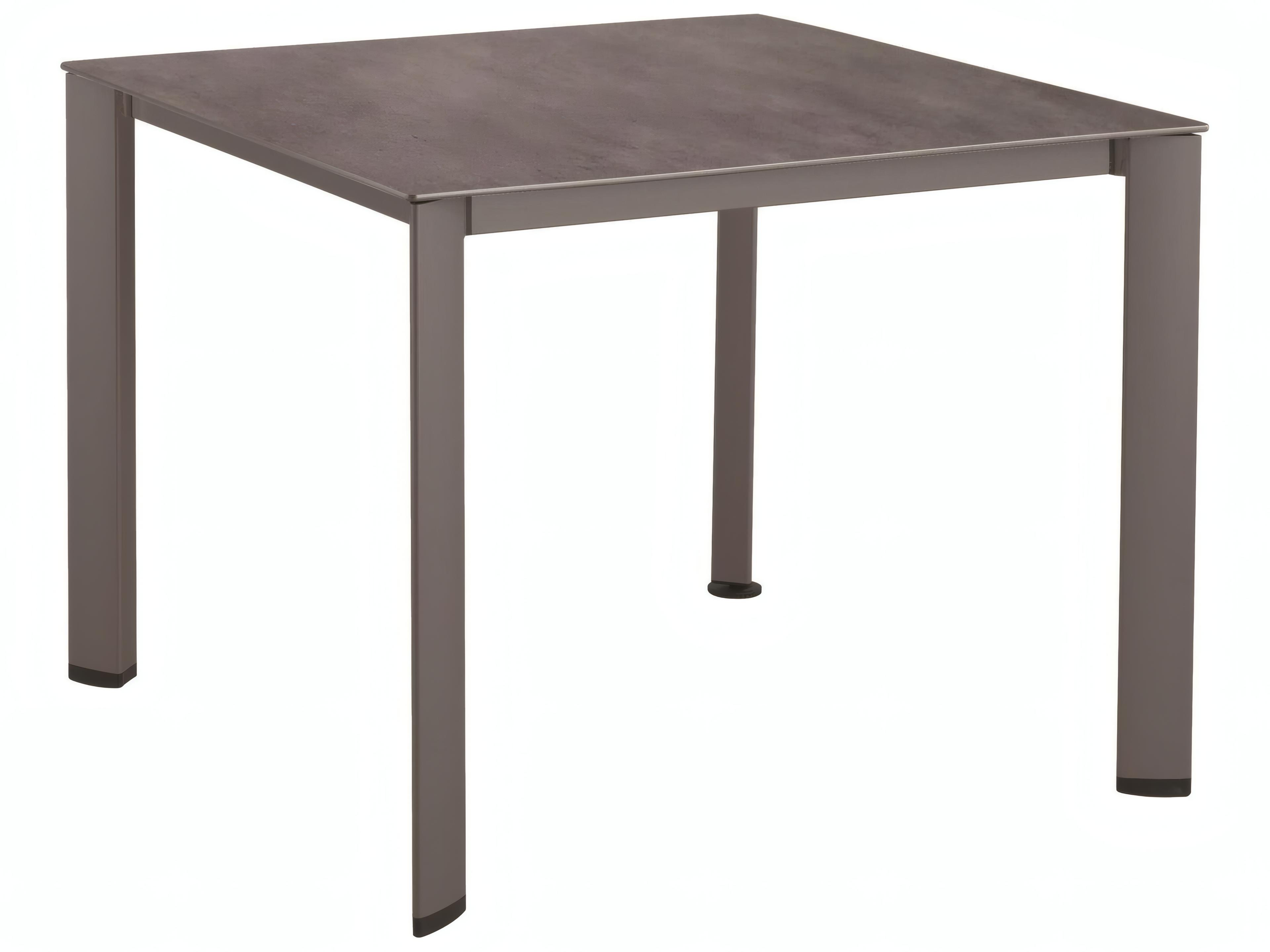Kettler Hpl Aluminum Gray Square Outdoor Patio Dining Table