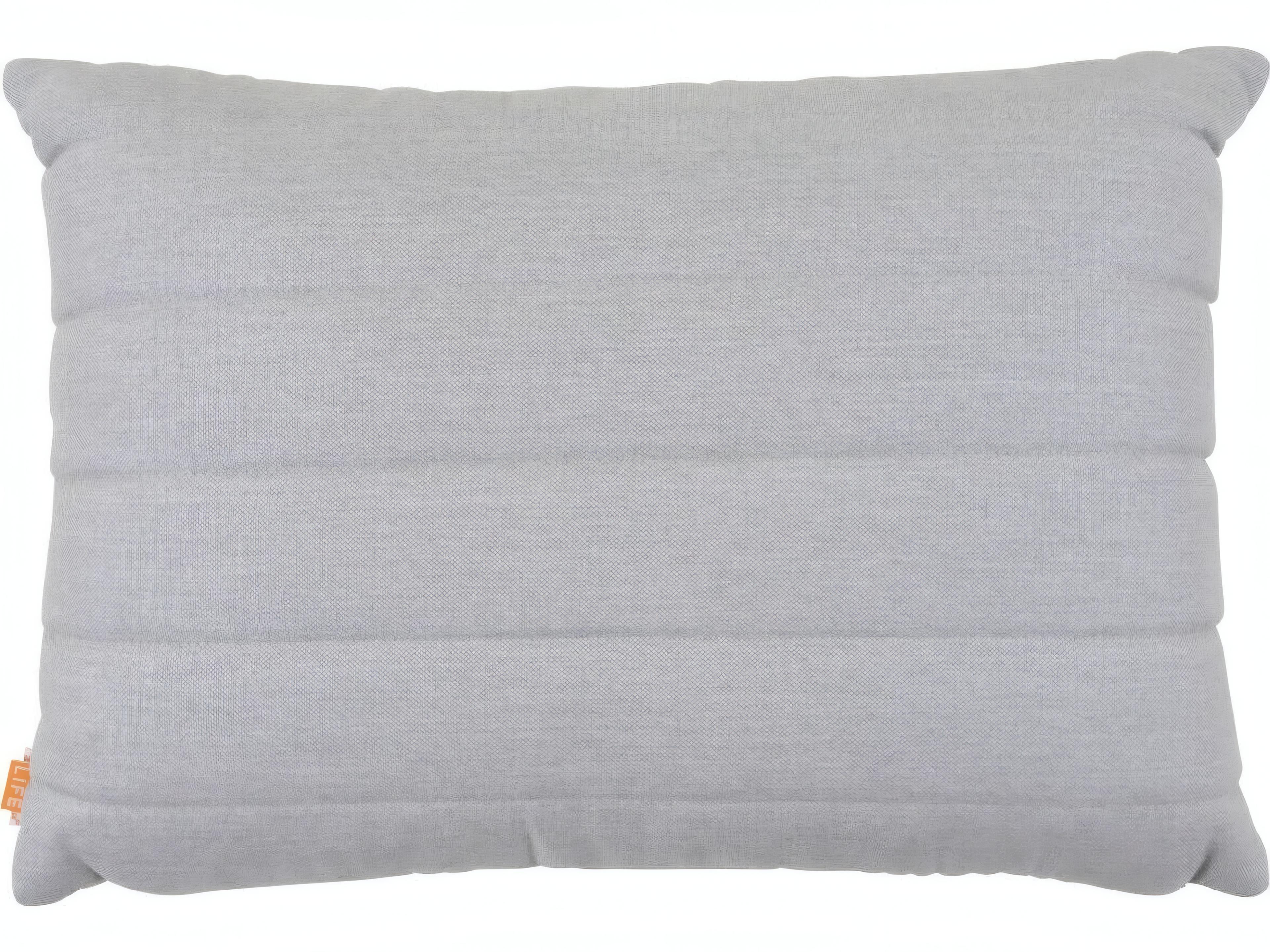 Kettler Fabric Grey Chine Charcoal 26'' x 18'' Line Throw Pillow