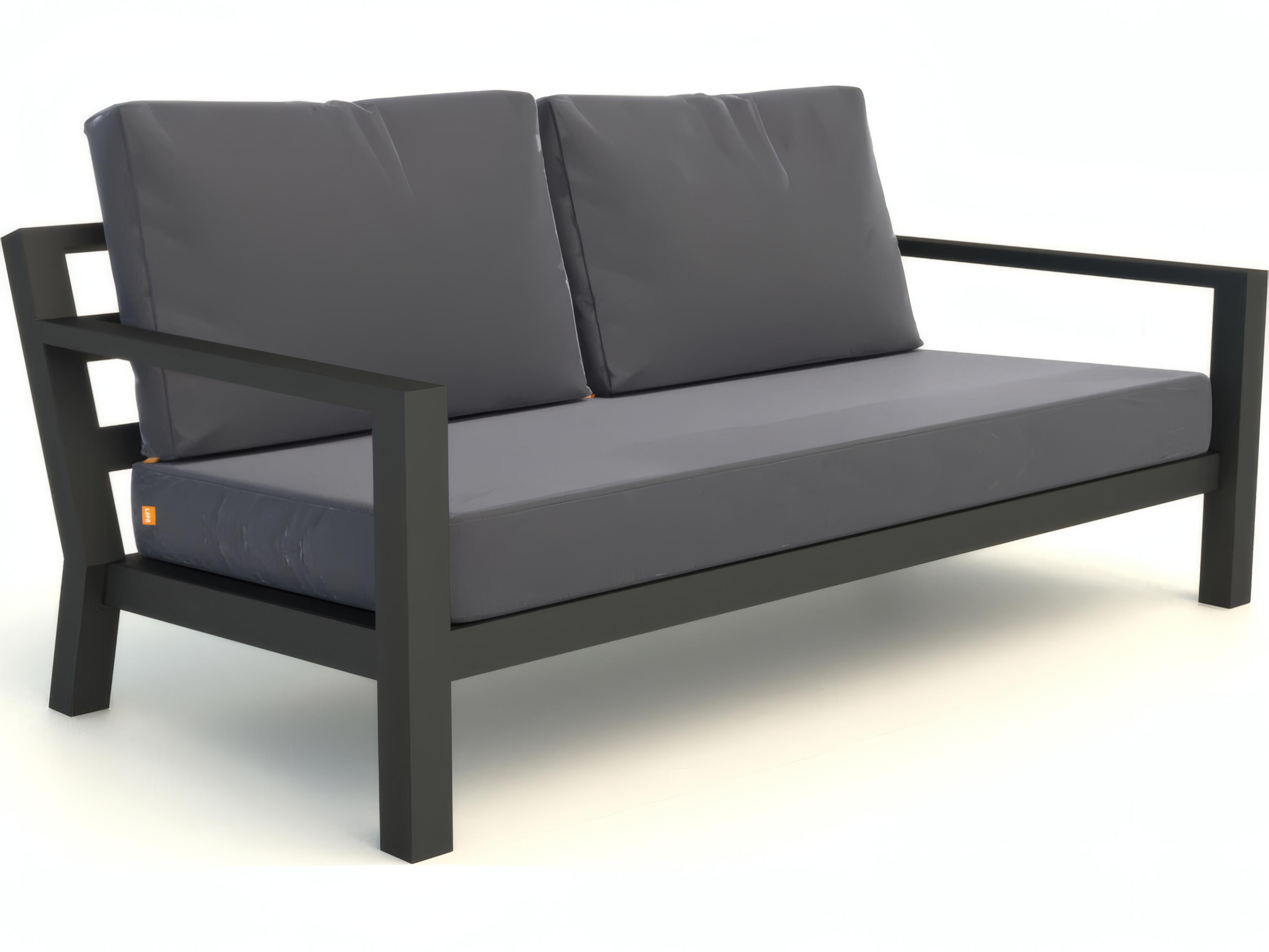 Kettler Timber Aluminum Lava/Natte Charcoal Loveseat