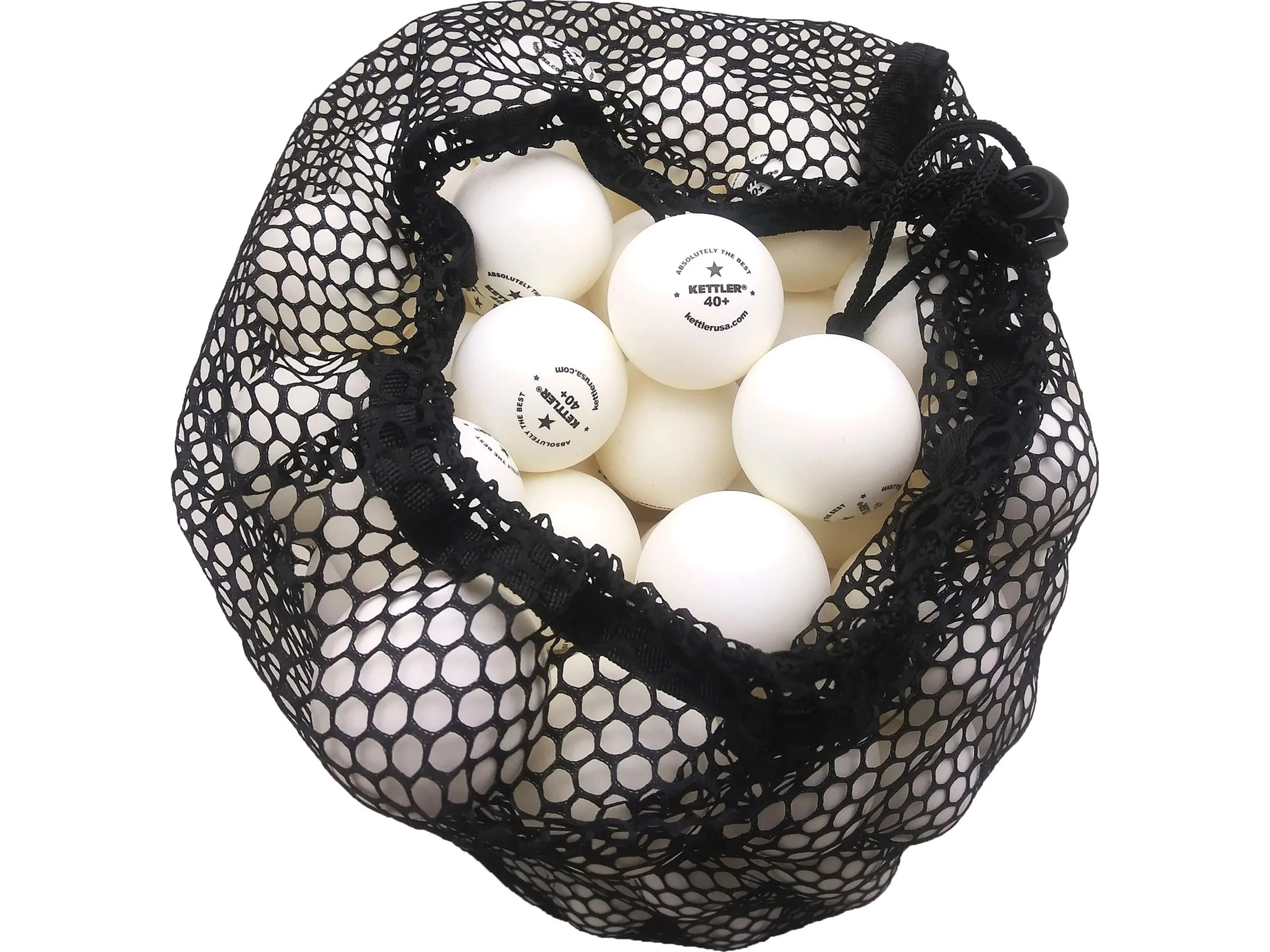 Kettler 1-Star White Table Tennis Training Balls - 144 Count Bag