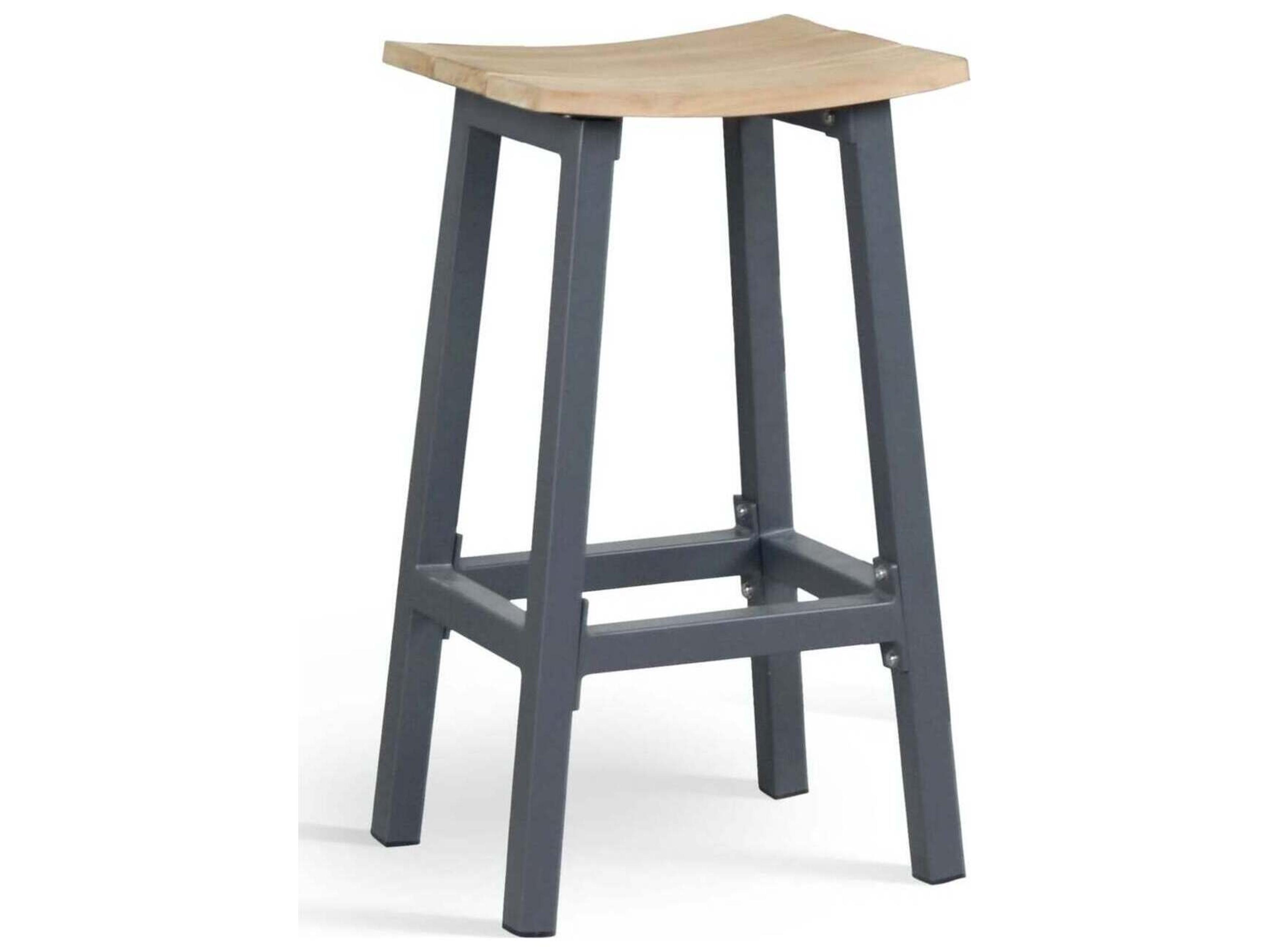Kettler Elba Aluminum Charcoal Patio Bar Stool