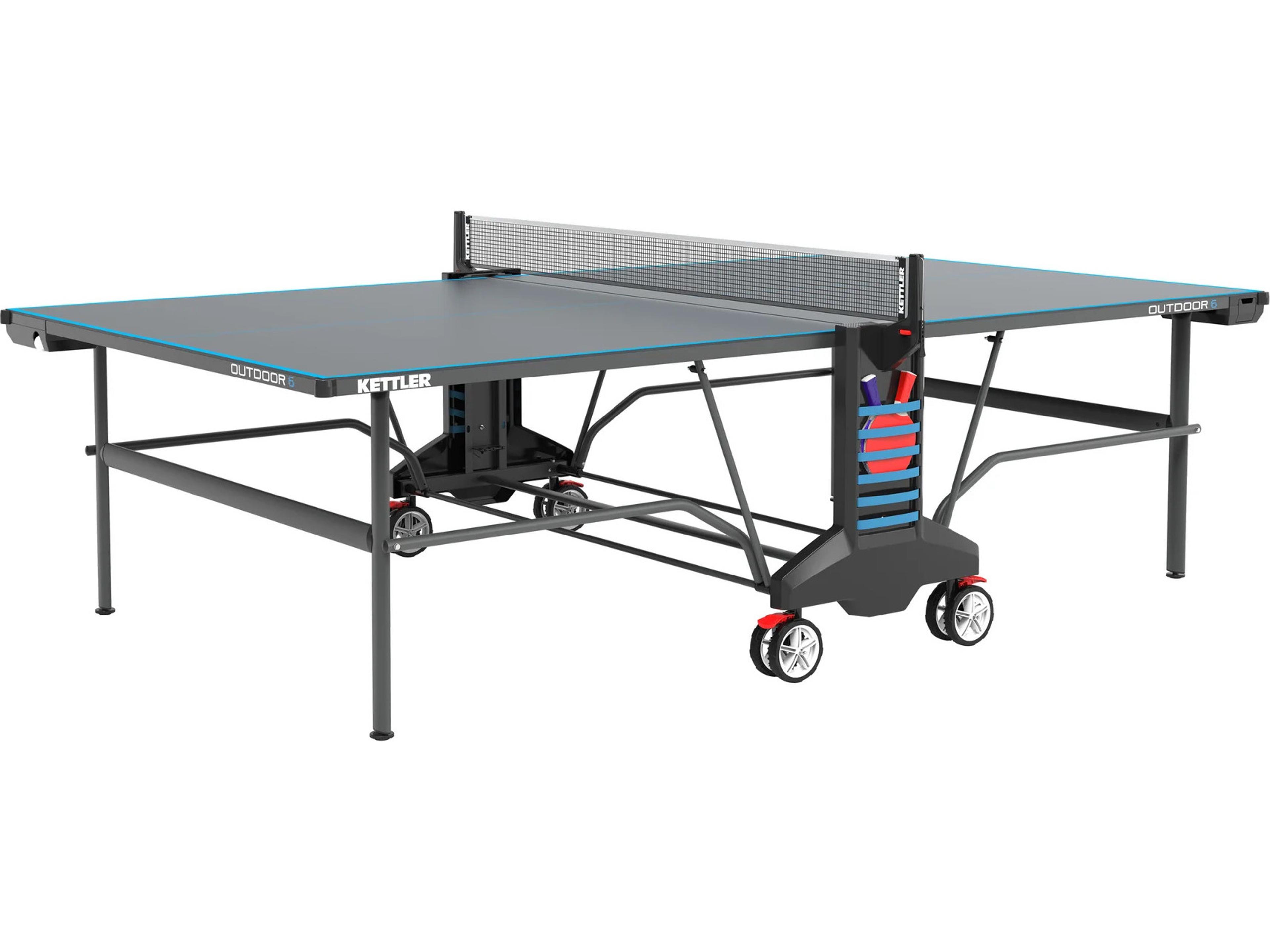 Kettler Outdoor 6 Table Tennis 4-Player Bundle