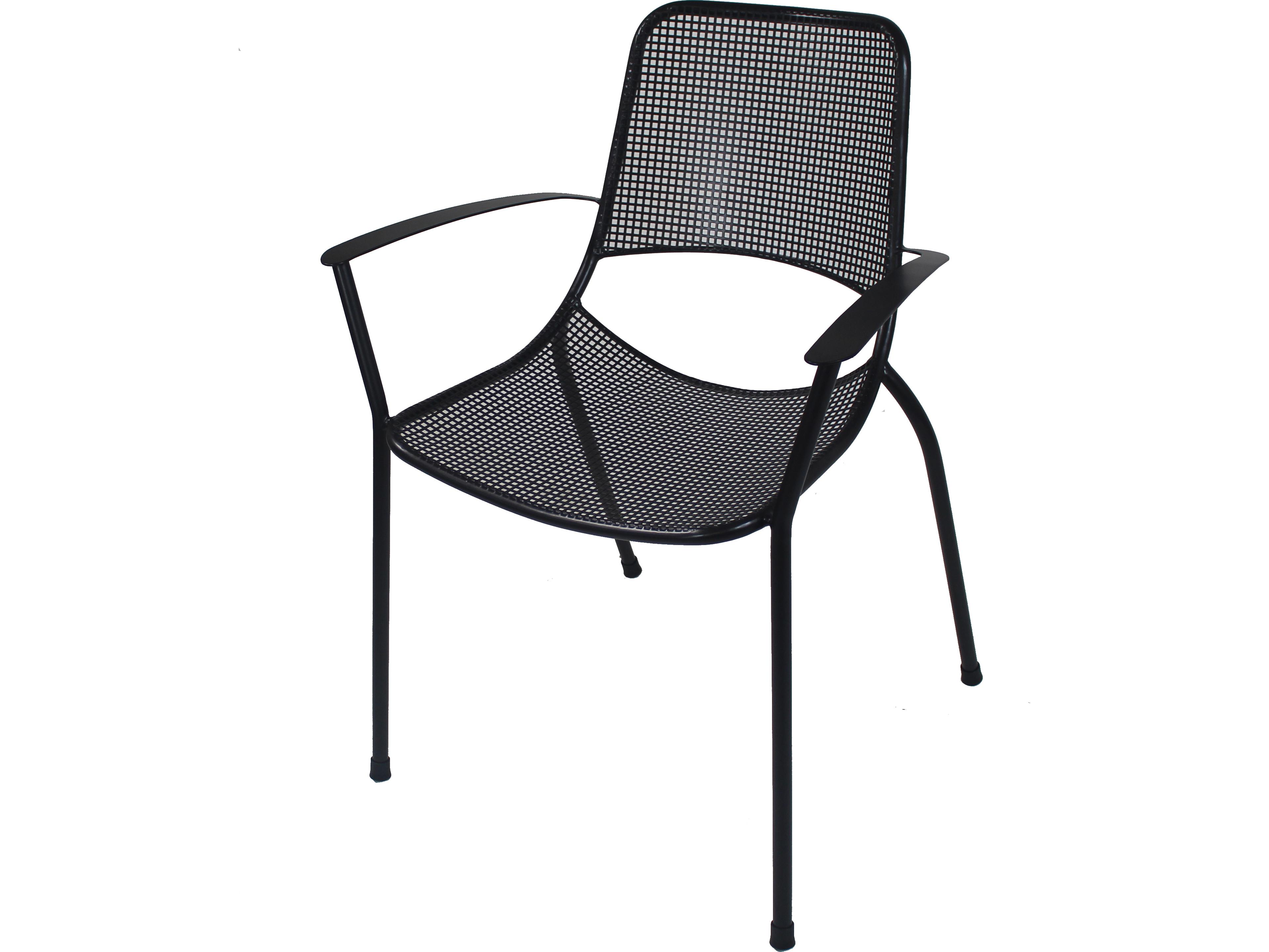 Kettler Metro Steel Gray Dining Arm Chair Set of 6