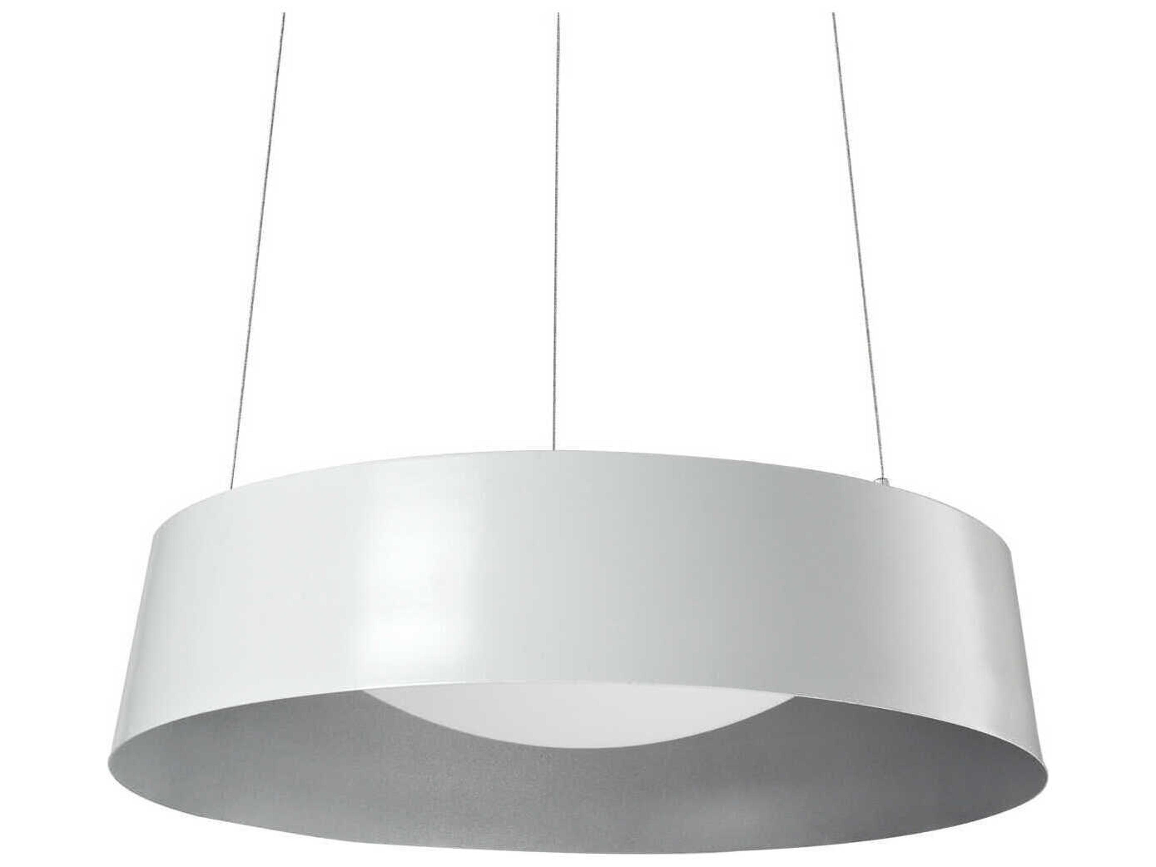 Kuzco Lighting Sampson White Drum Pendant