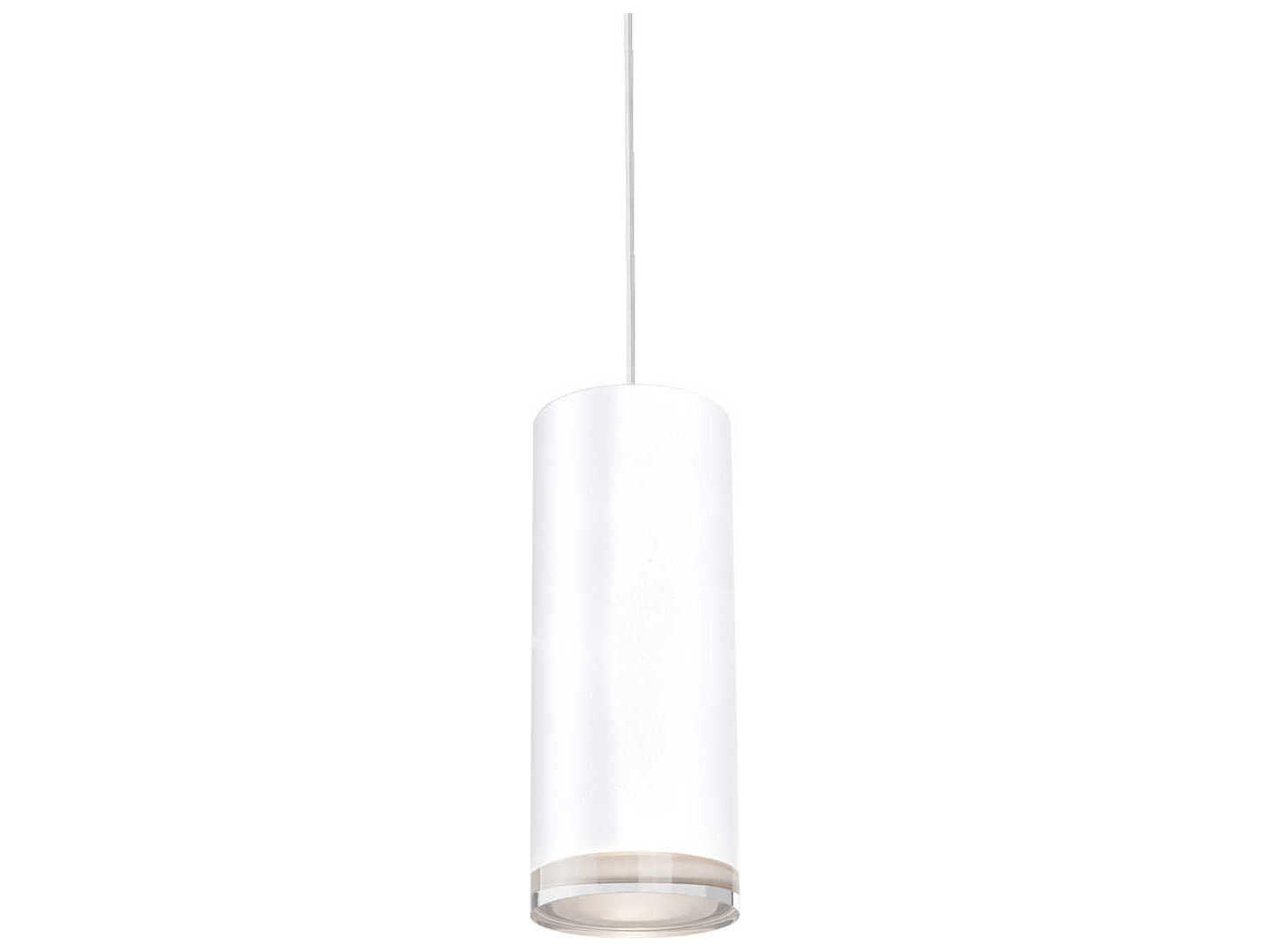 Kuzco Lighting Cameo White Cylinder Mini Pendant