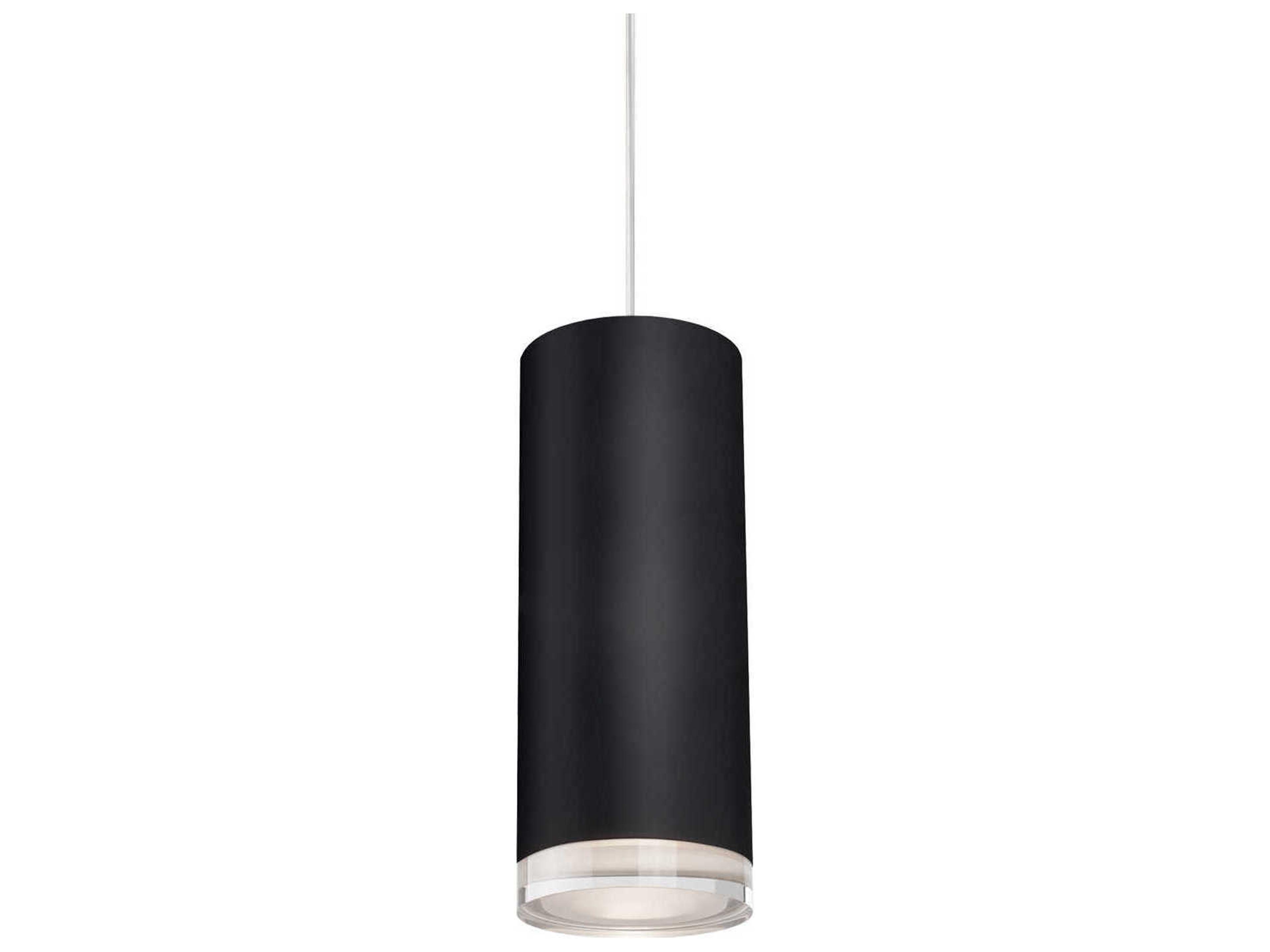 Kuzco Lighting Cameo Black Cylinder Mini Pendant