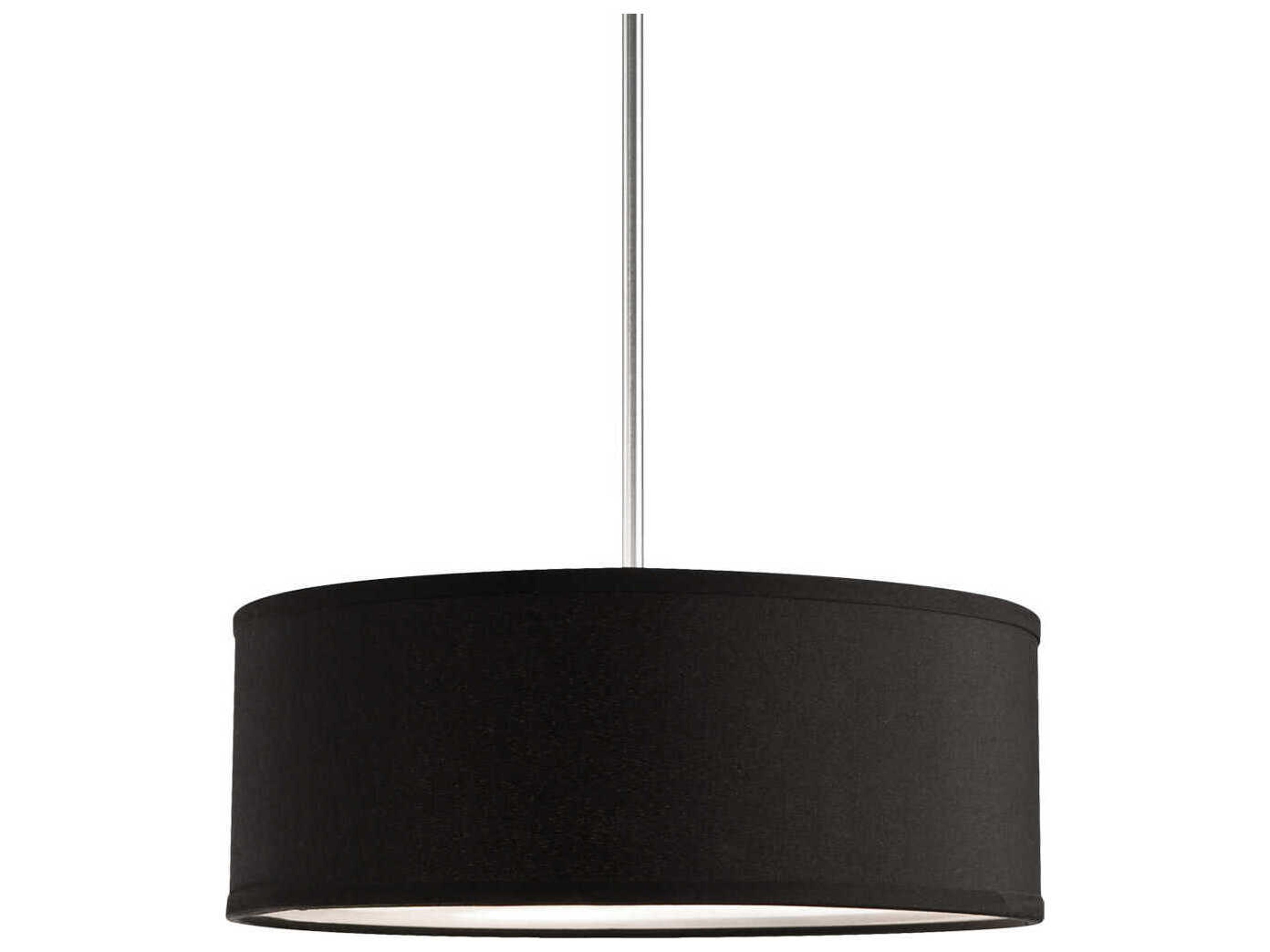 Kuzco Lighting Gregory 3-Light Black Drum Pendant