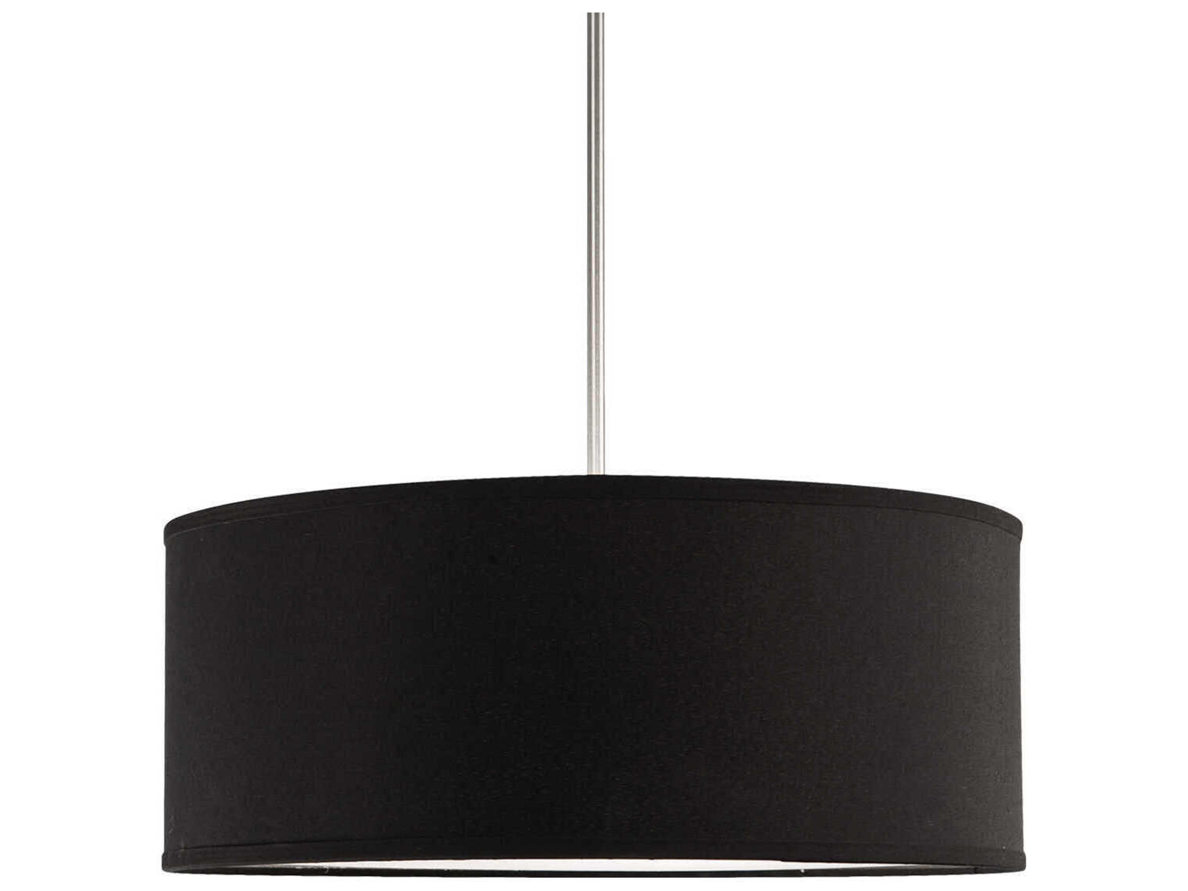 Kuzco Lighting Gregory 3-Light Black Drum Pendant