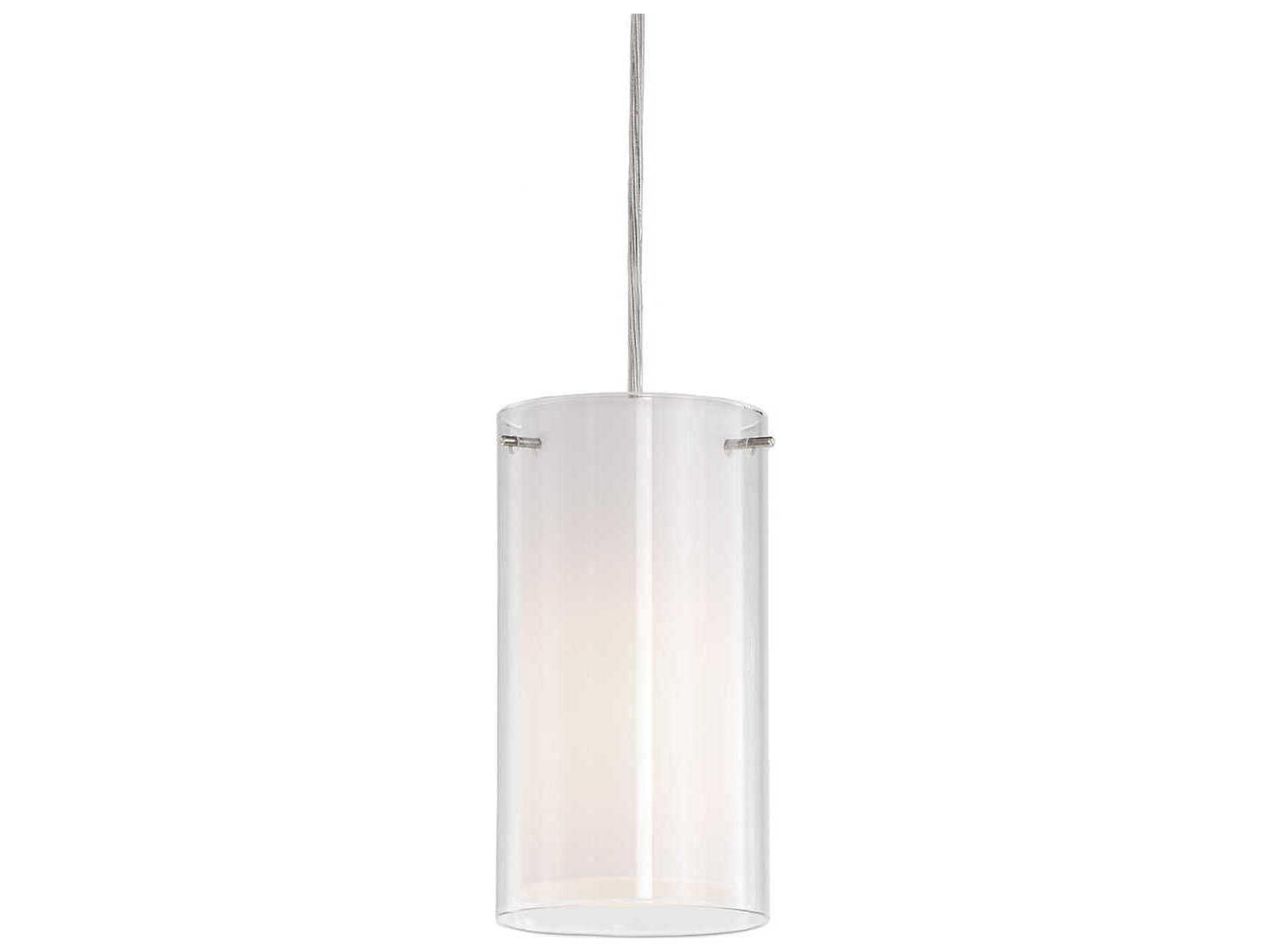 Kuzco Lighting Firenze 1-Light White Cylinder Mini Pendant
