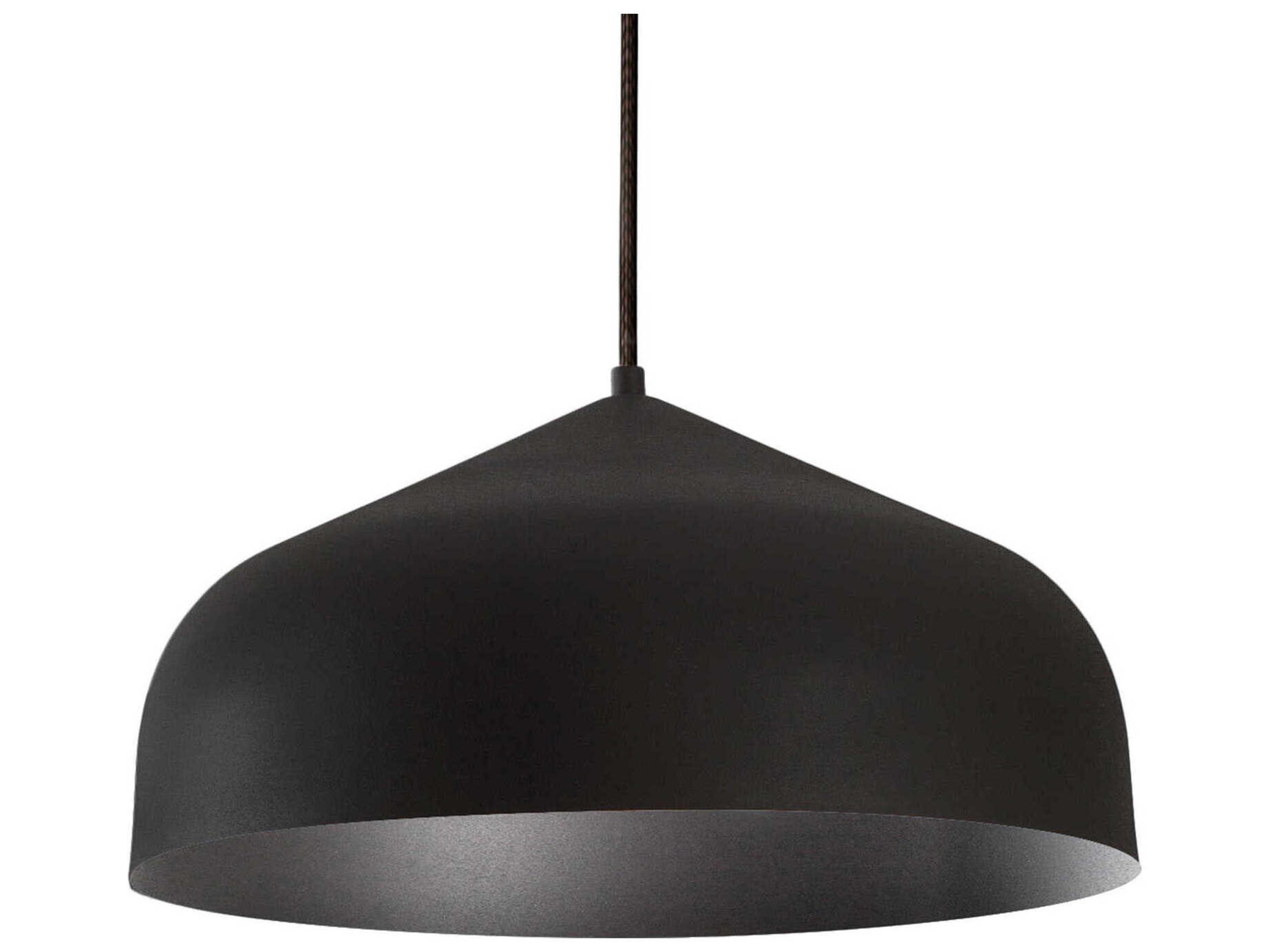 Kuzco Lighting Helena 1-Light Black Dome Pendant
