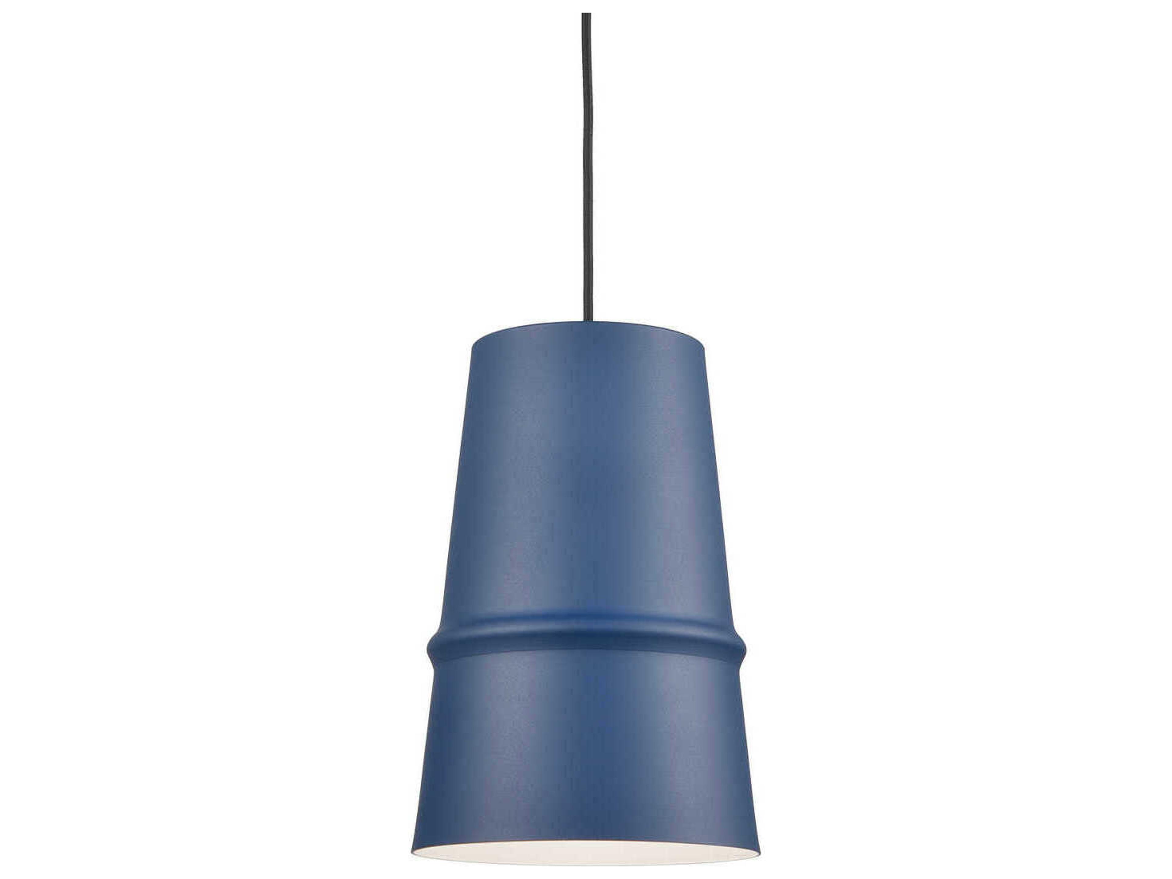 Kuzco Lighting Castor 1-Light Indigo Blue Mini Pendant