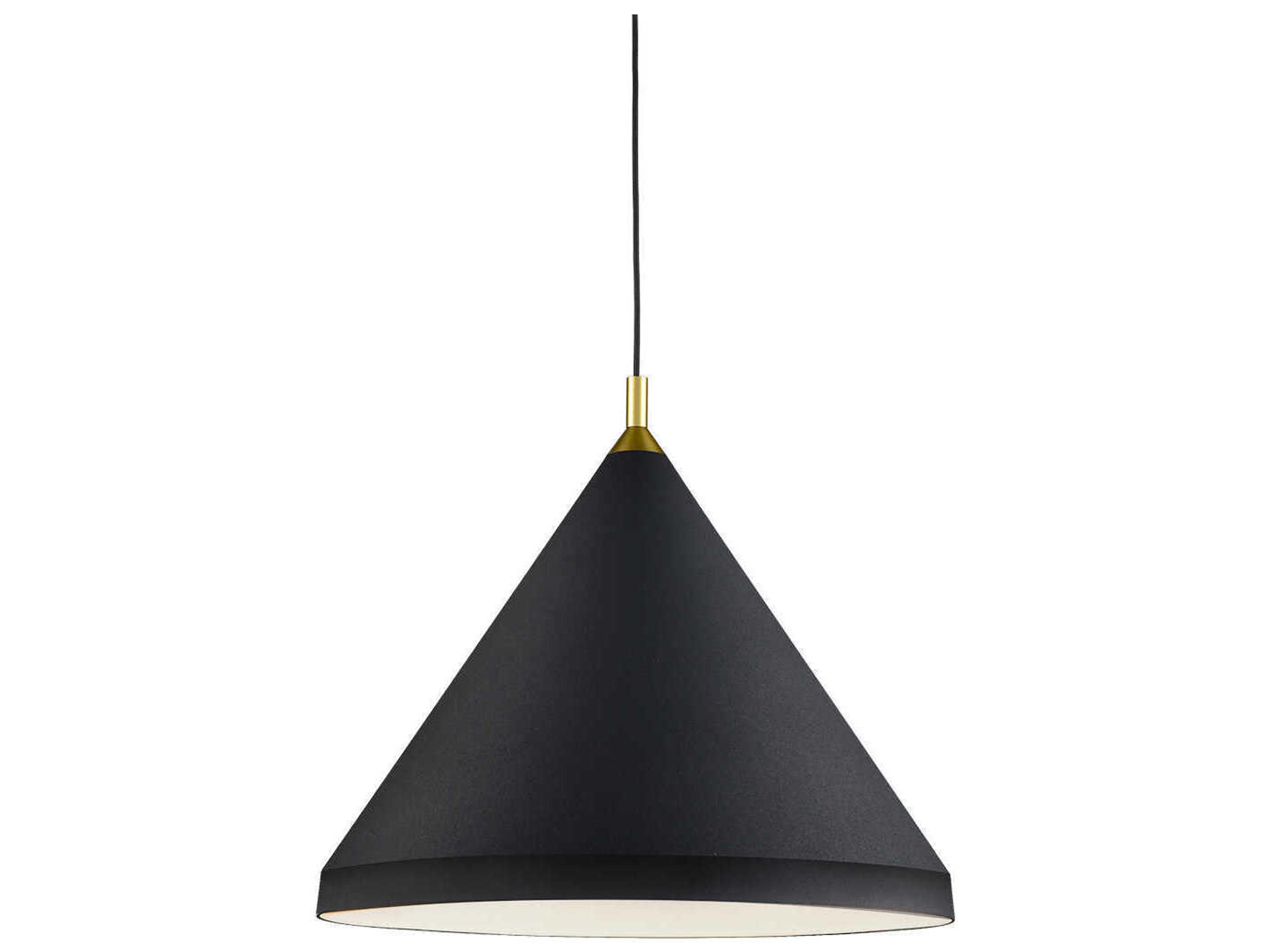 Kuzco Lighting Dorothy 1-Light Black Gold Pendant