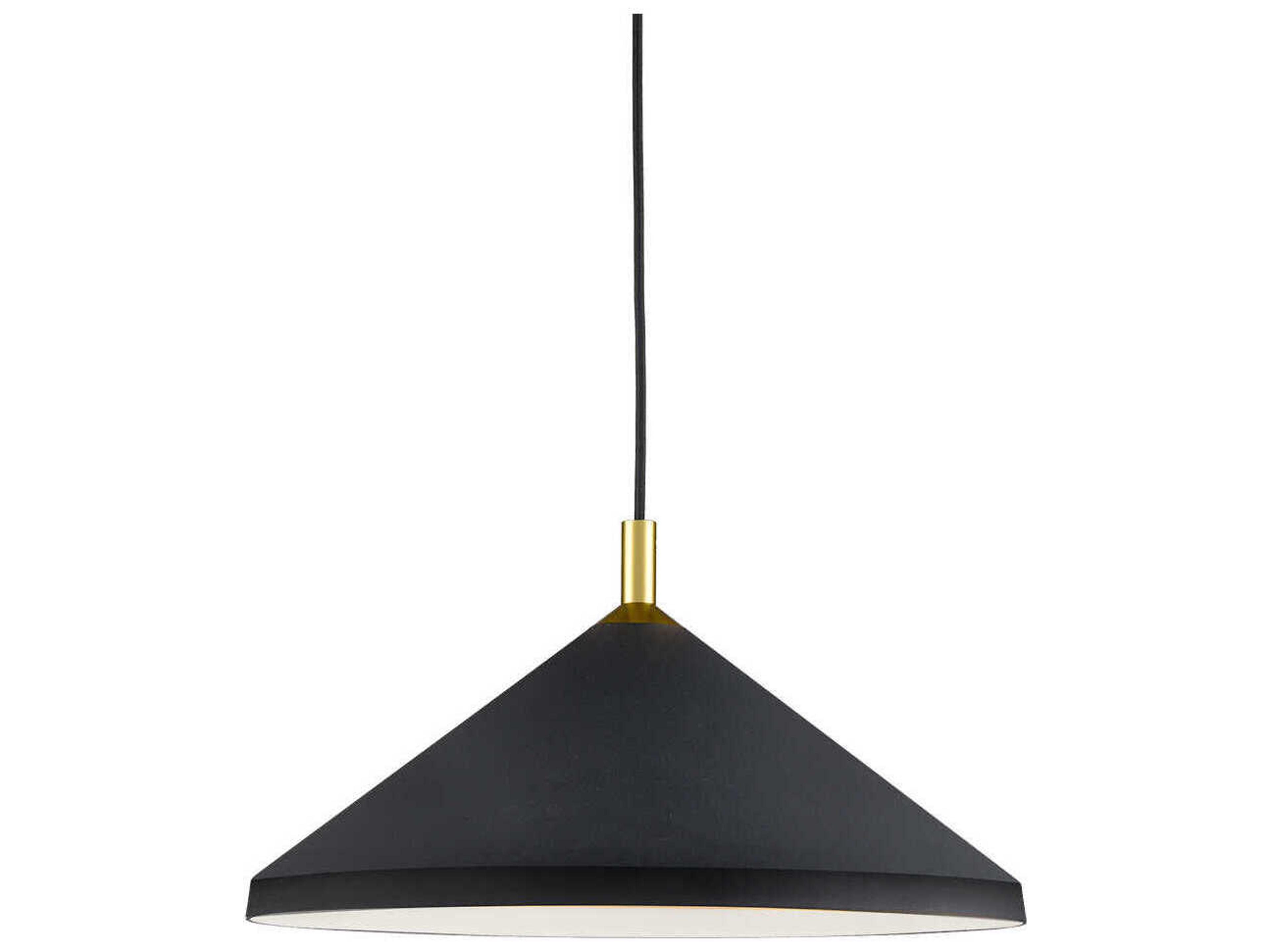 Kuzco Lighting Dorothy 1-Light Black Gold Pendant