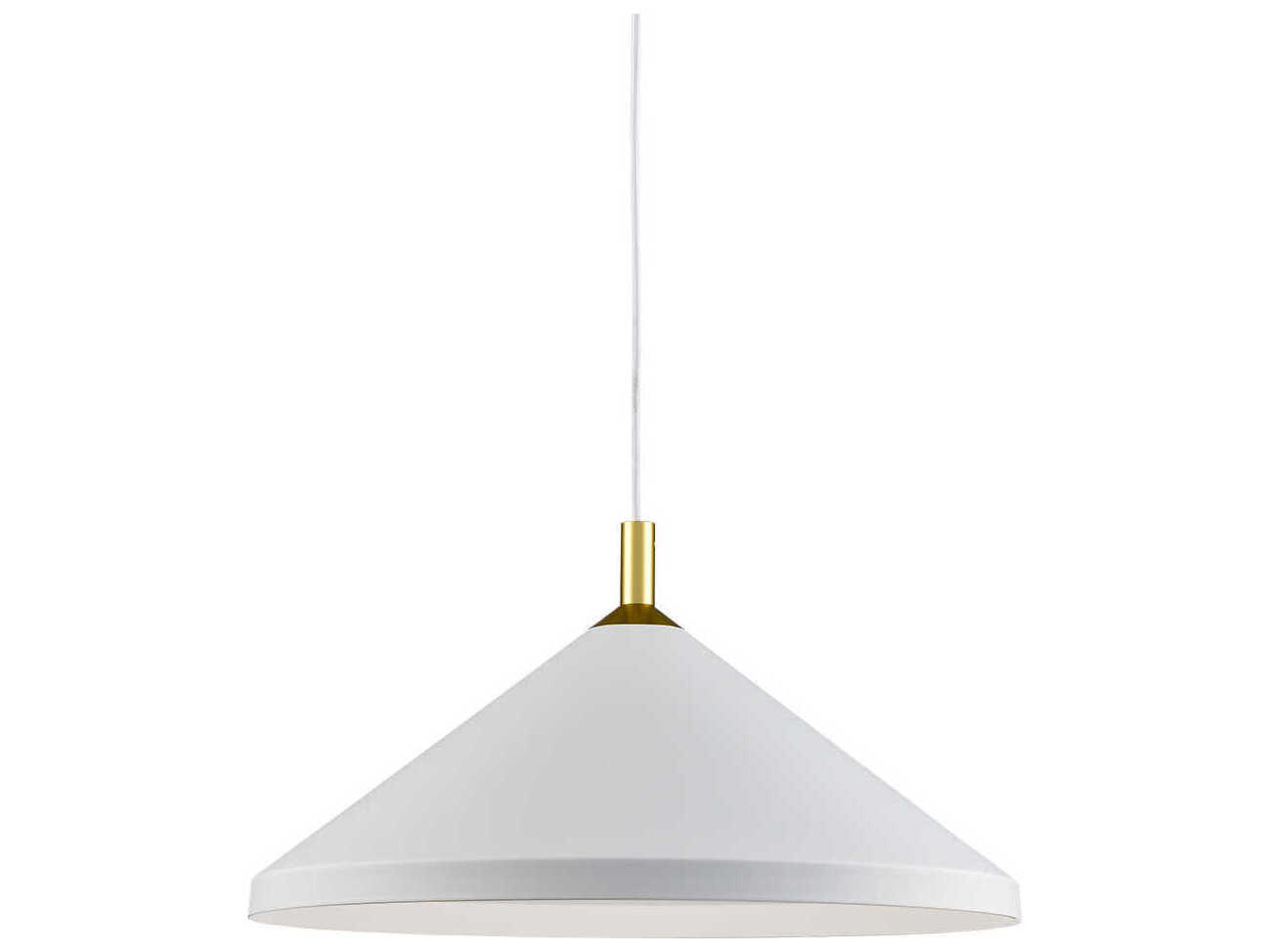 Kuzco Lighting Dorothy 1-Light White Gold Pendant