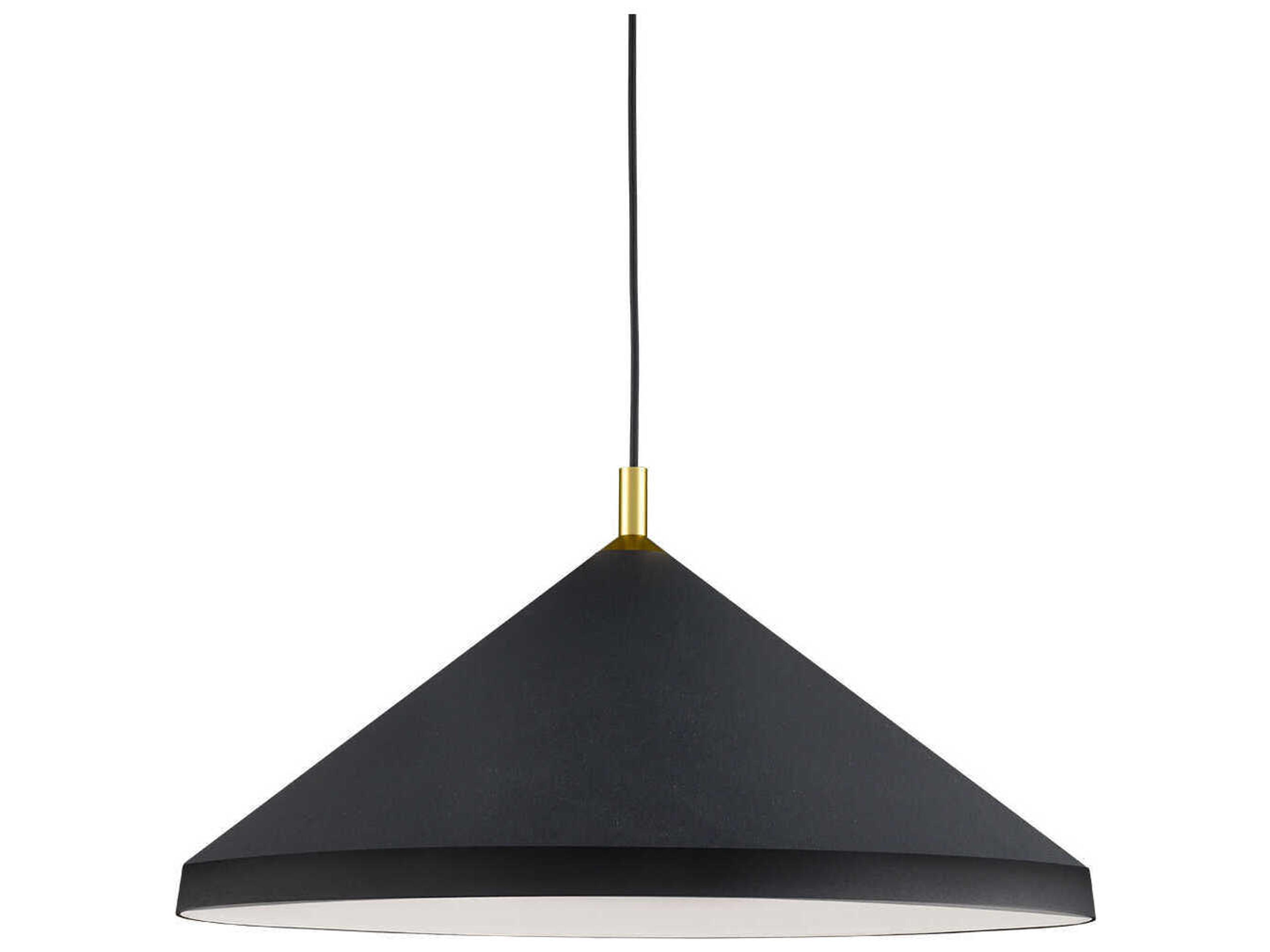 Kuzco Lighting Dorothy 1-Light Black Gold Pendant