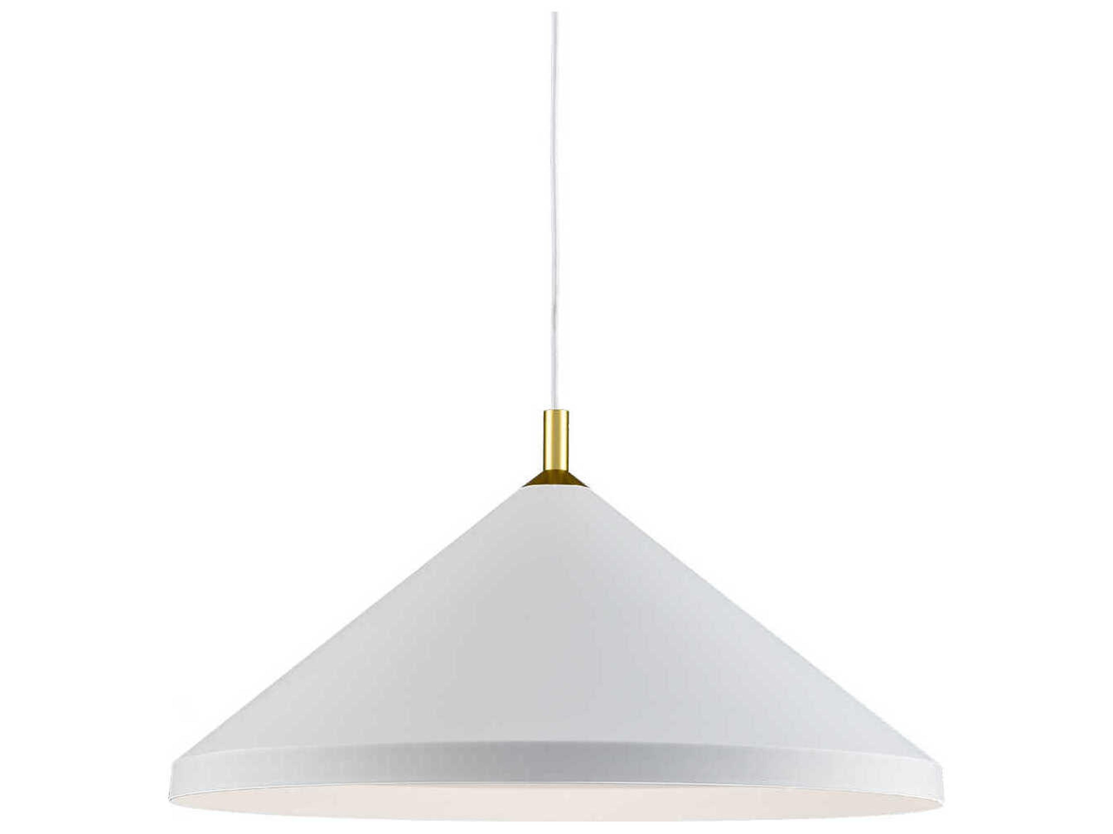 Kuzco Lighting Dorothy 1-Light White Gold Pendant